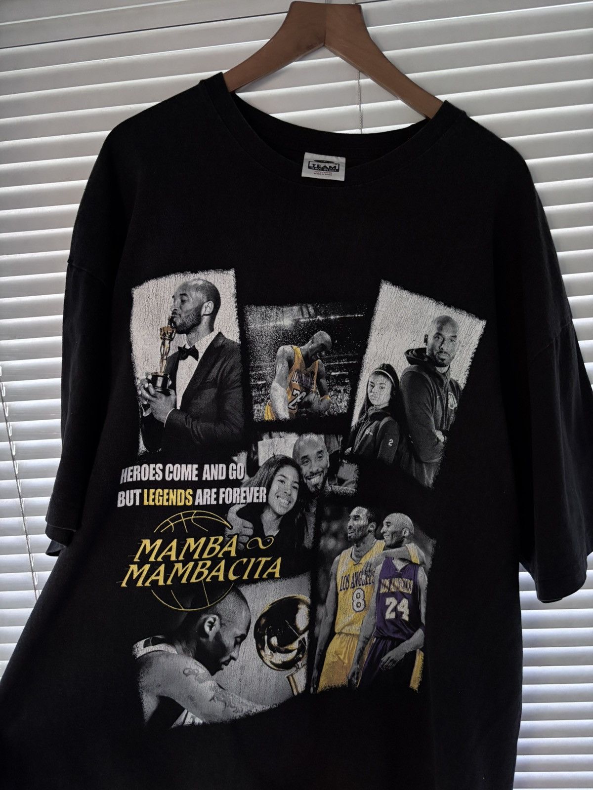 Rap Tees Kobe Bryant Gianna Mamba & Mambacita Vintage Bootleg Rap Tee Size US XXL / EU 58 / 5 - 3 Thumbnail