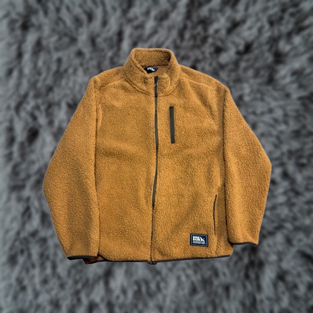 Eddie Bauer Eddie Bauer Jacket Mens L Brown Fleece Full Zip Outdoor Winter Casual Zip Pockets Stand-Up Collar Regular Fit Size US L / EU 52-54 / 3 - 1 Thumbnail