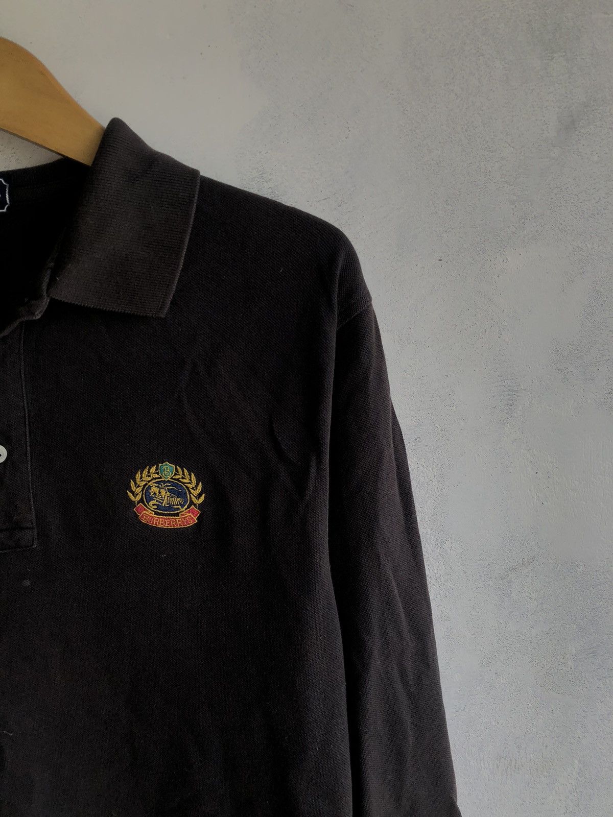 Burberry × Japanese Brand × KMRii Vintage Burberry Sun Faded long sleeve polo shirt Tee Size US M / EU 48-50 / 2 - 3 Thumbnail
