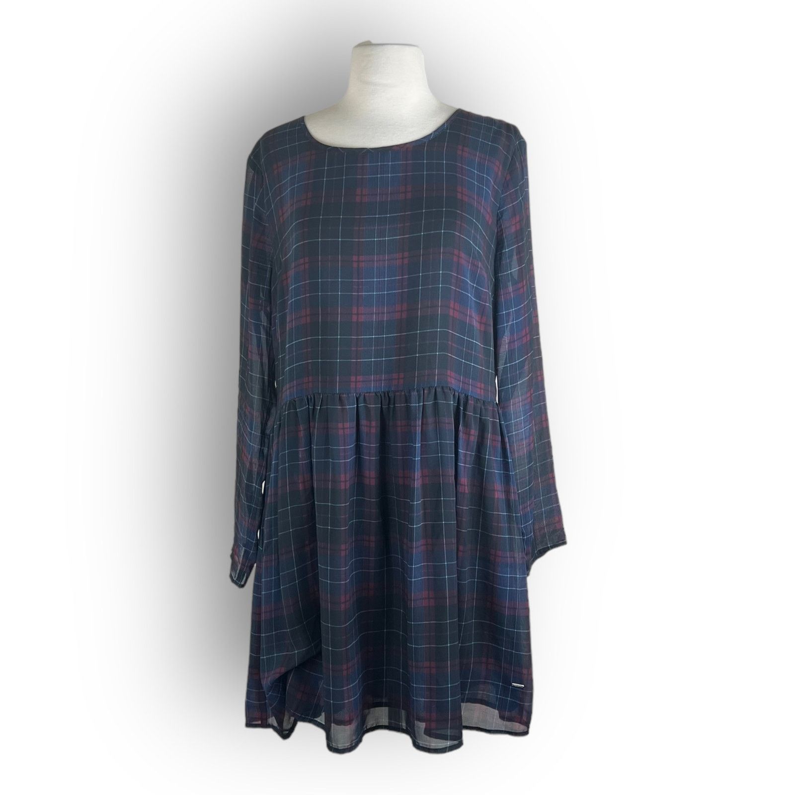 Pepe Jeans Pepe Jeans | Bloom Retro Tartan Plaid Babydall Dress Size L / US 10 / IT 46 - 4 Thumbnail