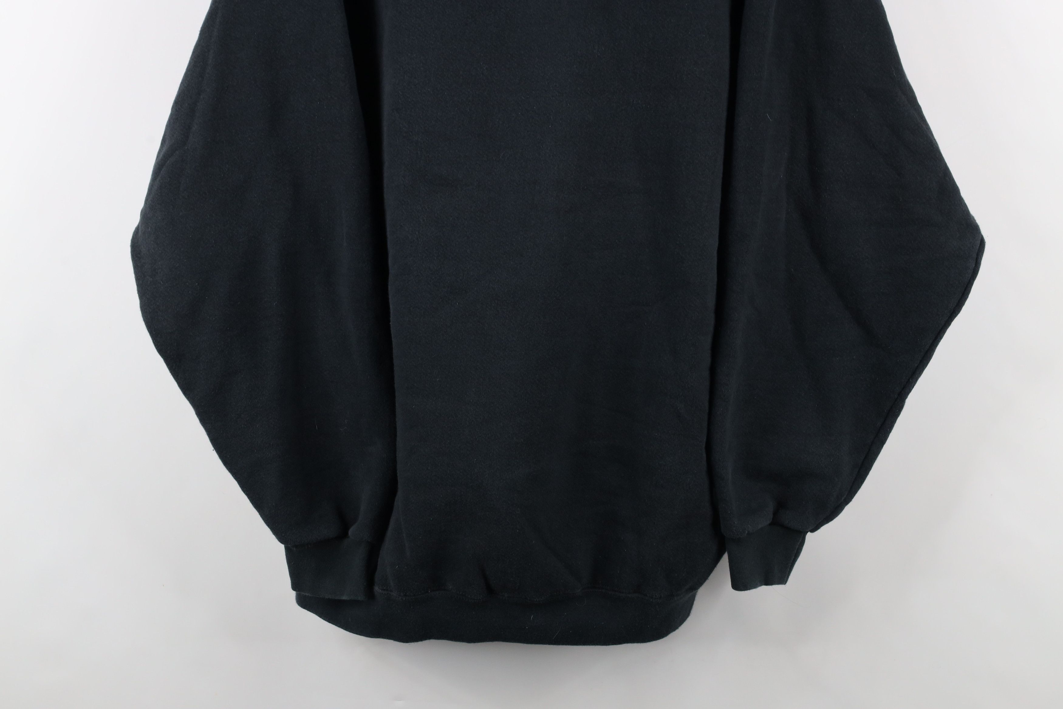 Vintage Vintage 90s Streetwear Heavy Crewneck Sweatshirt Black USA Size US XXL / EU 58 / 5 - 3 Thumbnail