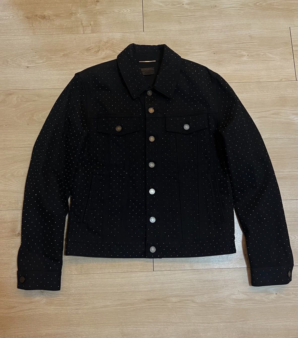 Saint Laurent Paris Saint laurent studded denim trucker jacket sz S Size US S / EU 44-46 / 1 - 1 Thumbnail