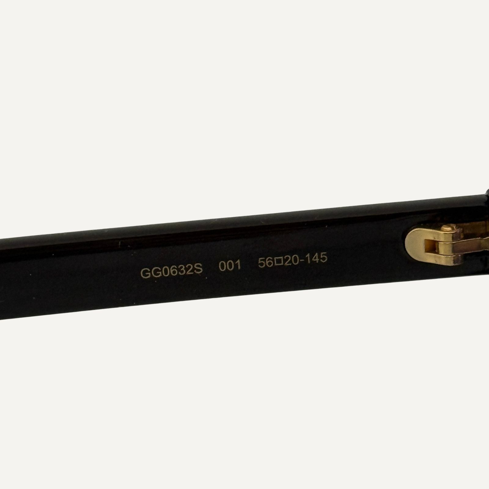 Gucci Gucci GG0632S 001 Rectangular Black Tinted Sunglasses Size ONE SIZE - 5 Thumbnail