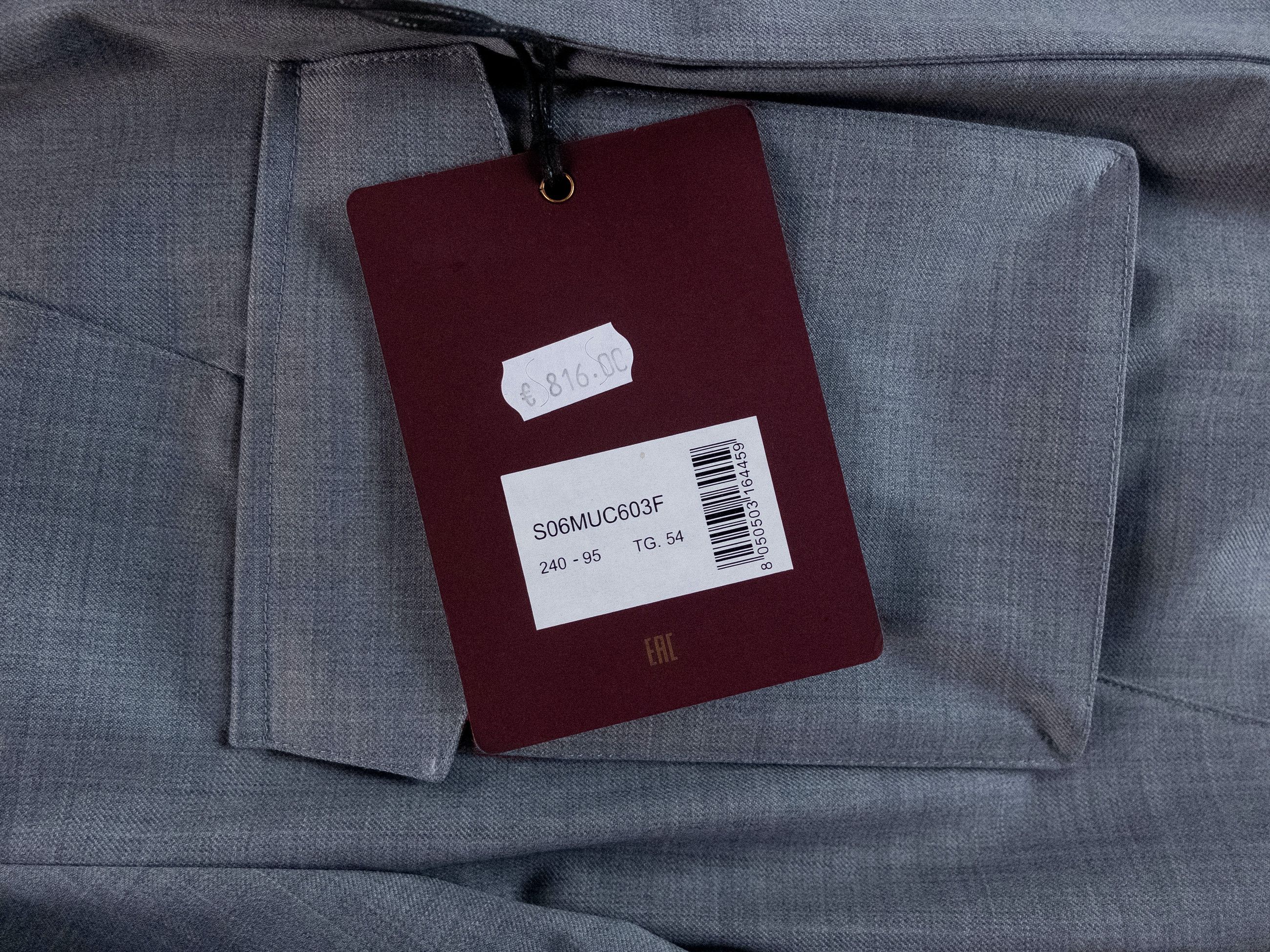 Montecore MONTECORE regular fit gray wool jacket 54 / XXL Size US XXL / EU 58 / 5 - 7 Thumbnail