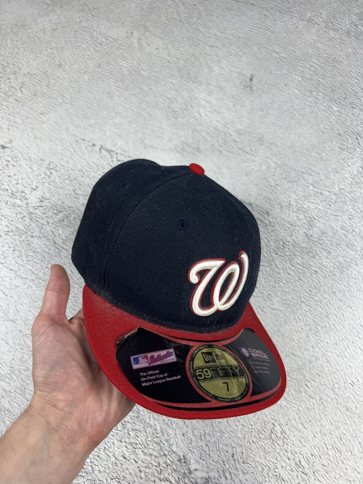 Mitchell & Ness × New Era × Vintage Washington Nationals size 7 55.8 New Era 59FIFTY Fitted Cap Size ONE SIZE - 1 Thumbnail