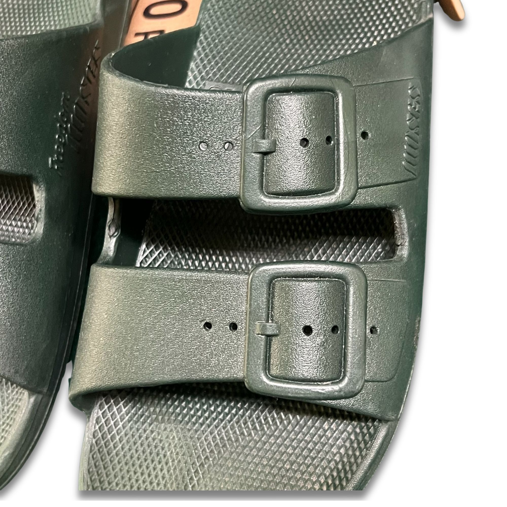 Other Freedom Moses Two-Band Slide Sandals Size 9 Green Adjustable Size US 9 / EU 42 - 4 Thumbnail