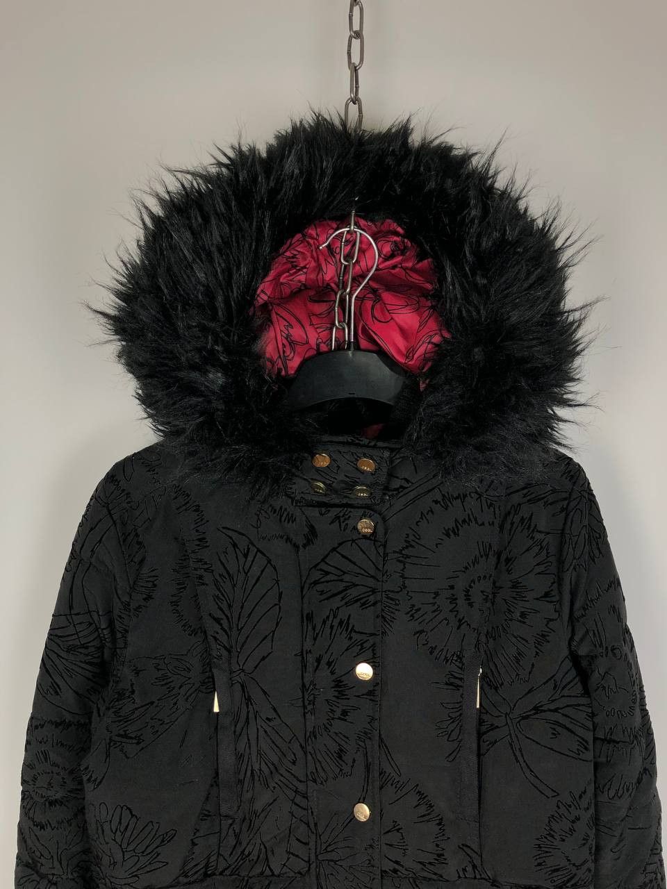 Desigual Women Desigual Jacket Breathable Black Full Zip EU38 Size S / US 4 / IT 40 - 2 Thumbnail