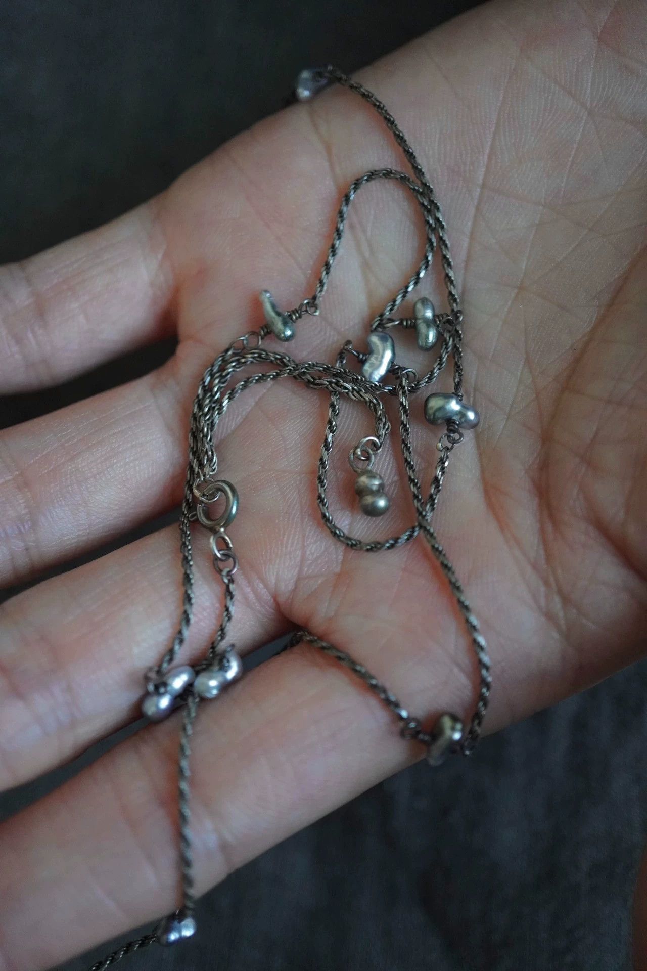 Other zooSelect KESHI Pearl Adjustable 925 Silver Long Necklace Size ONE SIZE - 4 Thumbnail