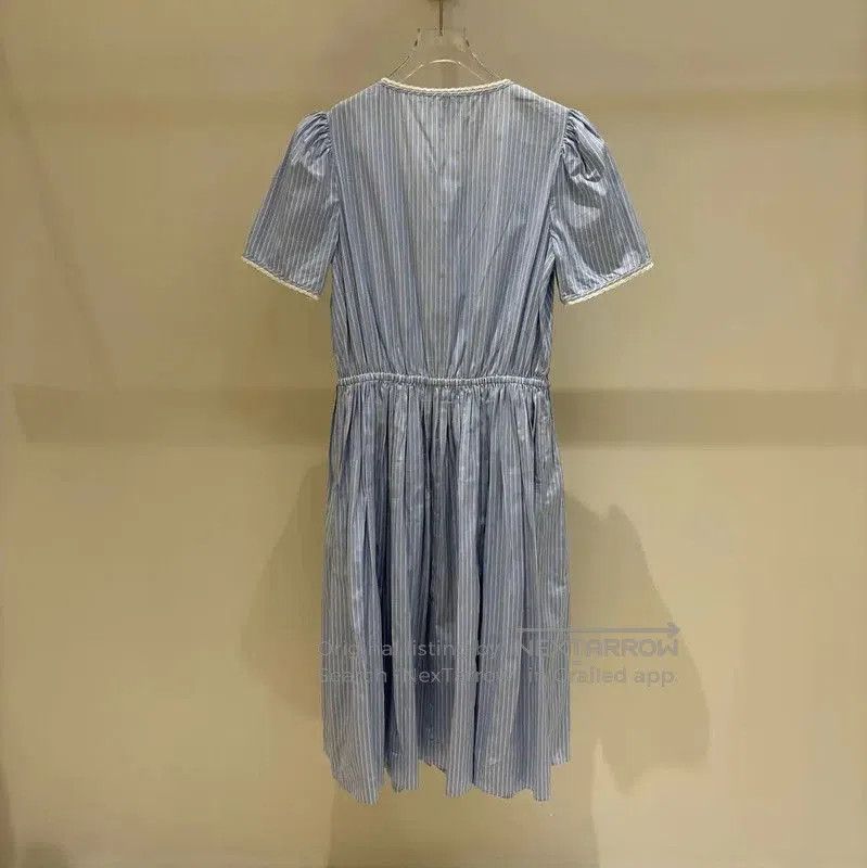 Miu Miu Miu Miu Striped Cotton Dress for Summer . Size M / US 6-8 / IT 42-44 - 2 Thumbnail