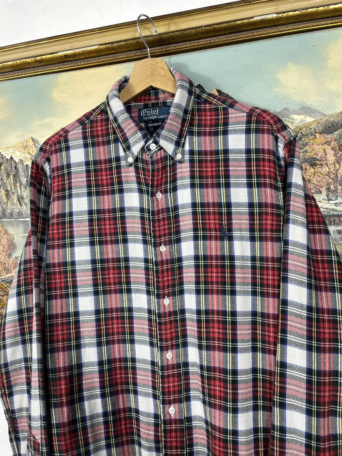 Flannel × Polo Ralph Lauren × Ralph Lauren Flannel Polo Ralph Lauren Vintage Retro Y2k 00s Mens Shirt Size US L / EU 52-54 / 3 - 4 Thumbnail