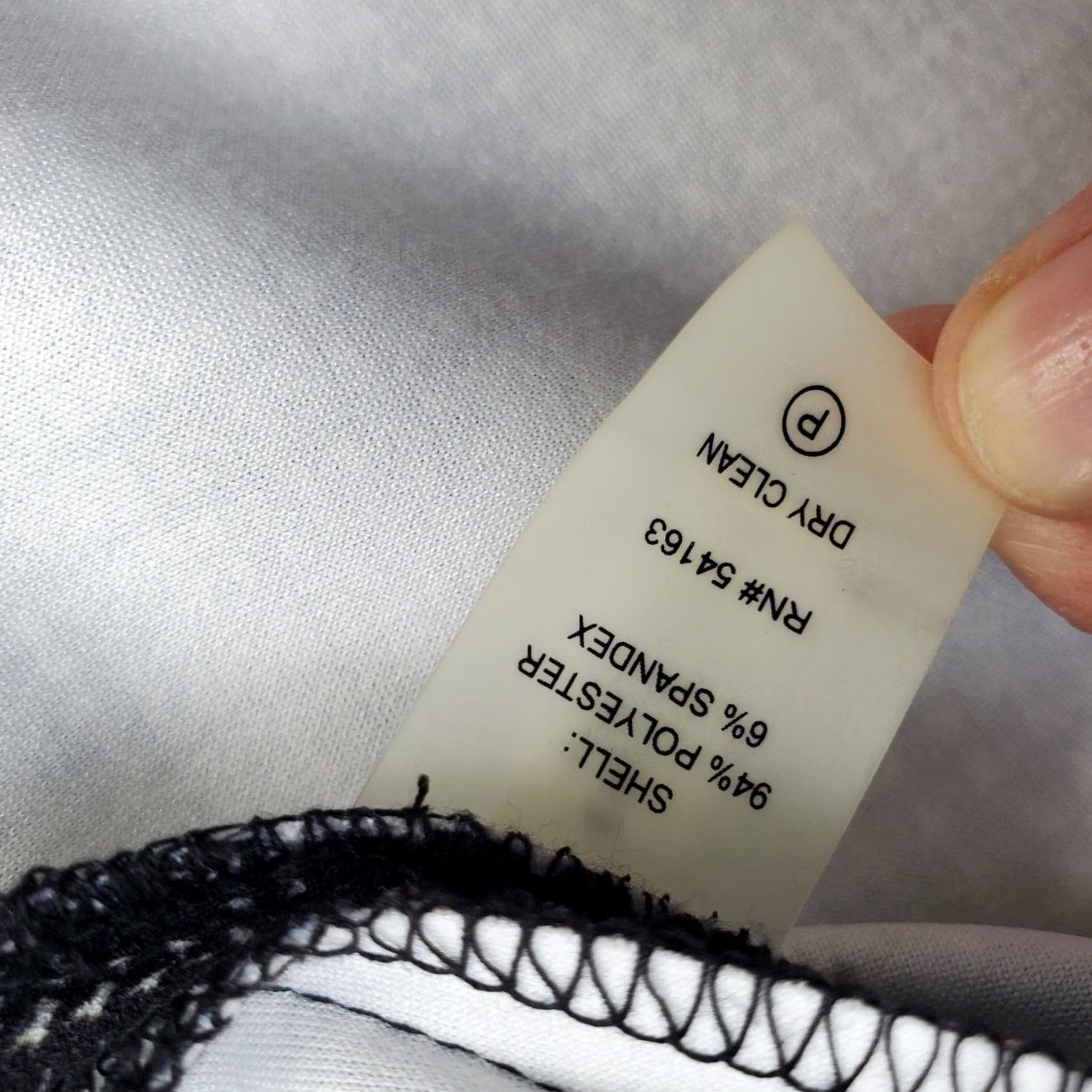 Calvin Klein Calvin Klein Starburst Sheath Dress Womens 14 White Black Houndstooth Back Zip Size XL / US 12-14 / IT 48-50 - 4 Thumbnail