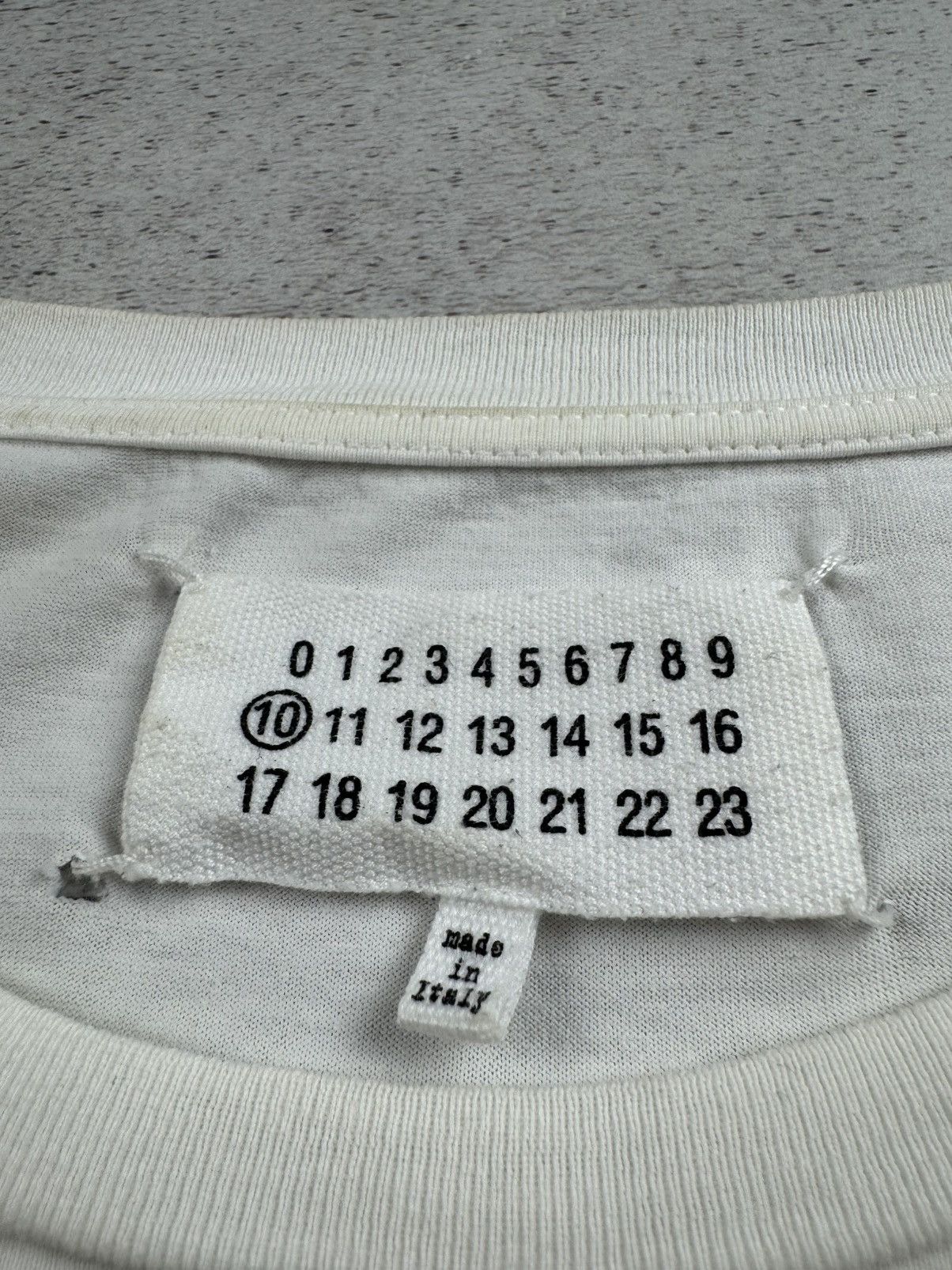 Maison Margiela Maison Margiela AW16 Men’s Large White Designer Cotton Tape T Shirt Tee Jersey Size US L / EU 52-54 / 3 - 13 Thumbnail