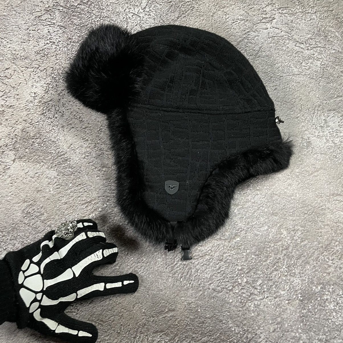 Vintage Vintage 90s Black Mohair Ushanka Beanie Faux Fur Alt Drip OS Size ONE SIZE - 3 Thumbnail