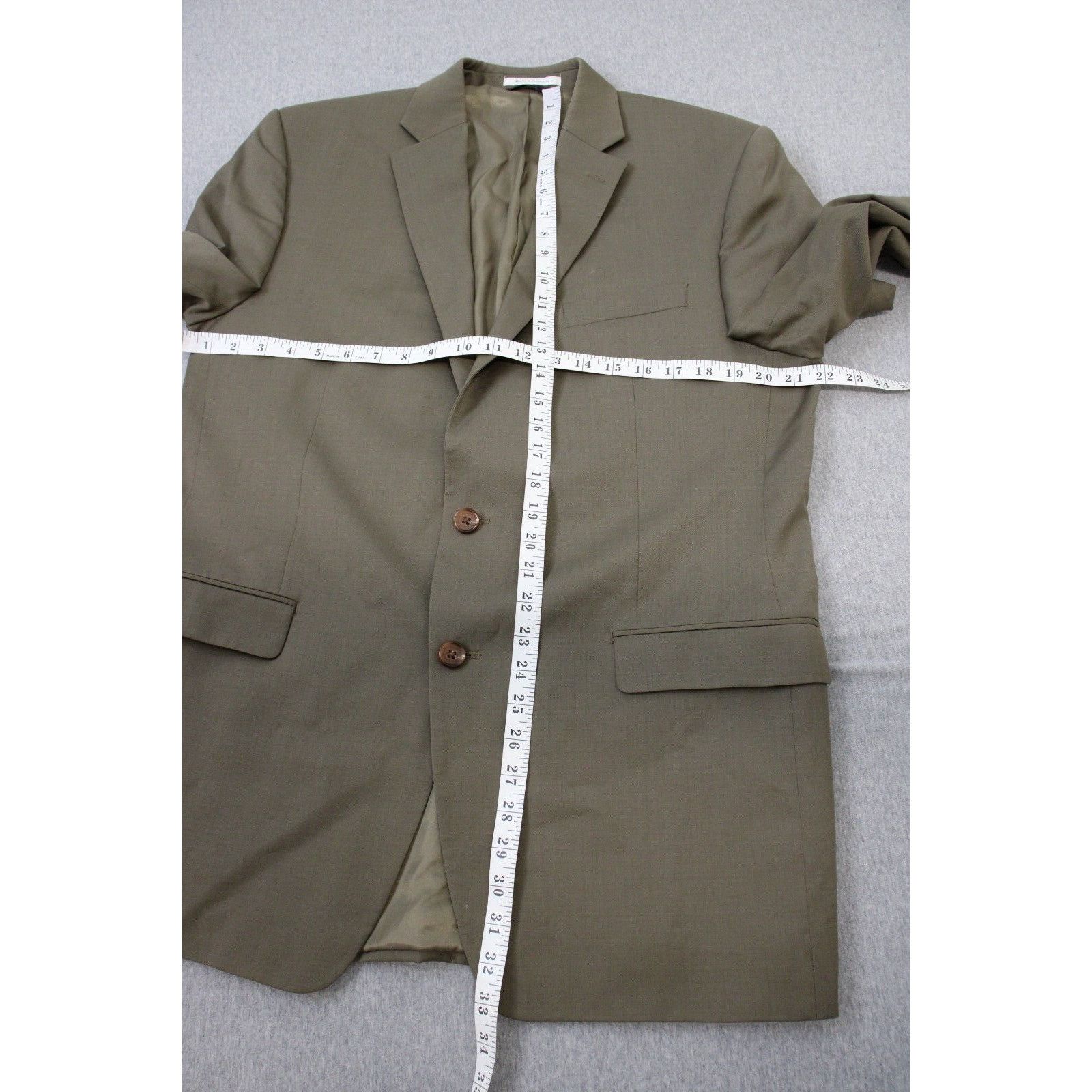 Lauren Ralph Lauren Lauren Ralph Lauren Blazer Mens 42L Beige 100% Wool Size 42L - 8 Thumbnail