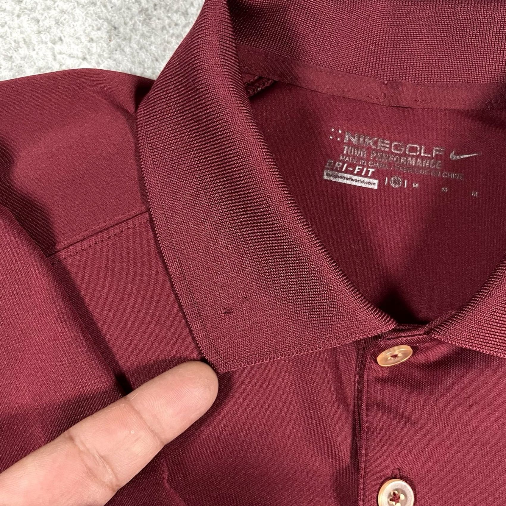 Nike Nike Polo Shirt Mens M Golf Dri-Fit Logo Classic Red Short Sleeve"} Size US M / EU 48-50 / 2 - 3 Thumbnail