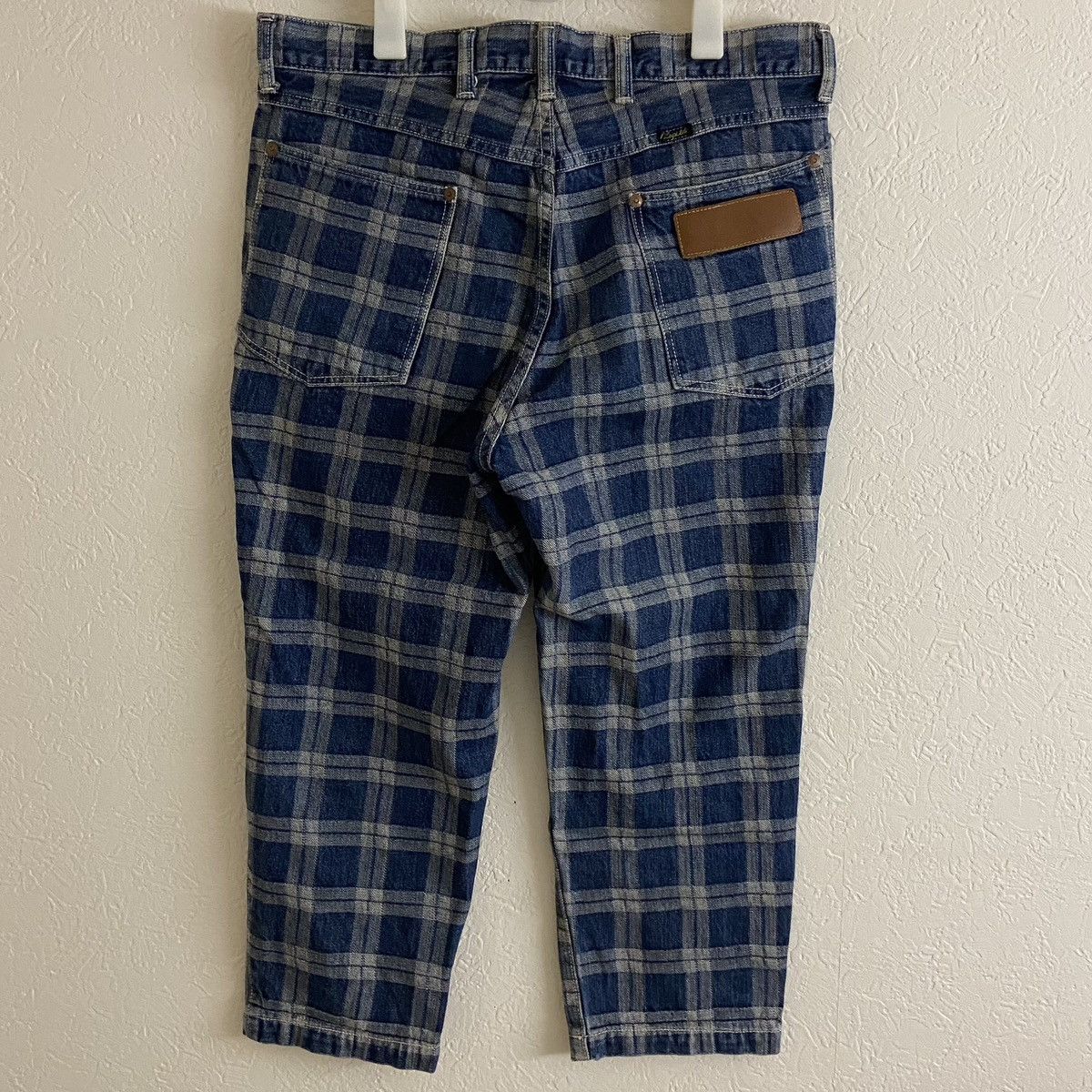 Kapital KAPITAL weathering plaid Cropped denim pants Size US 33 - 4 Thumbnail