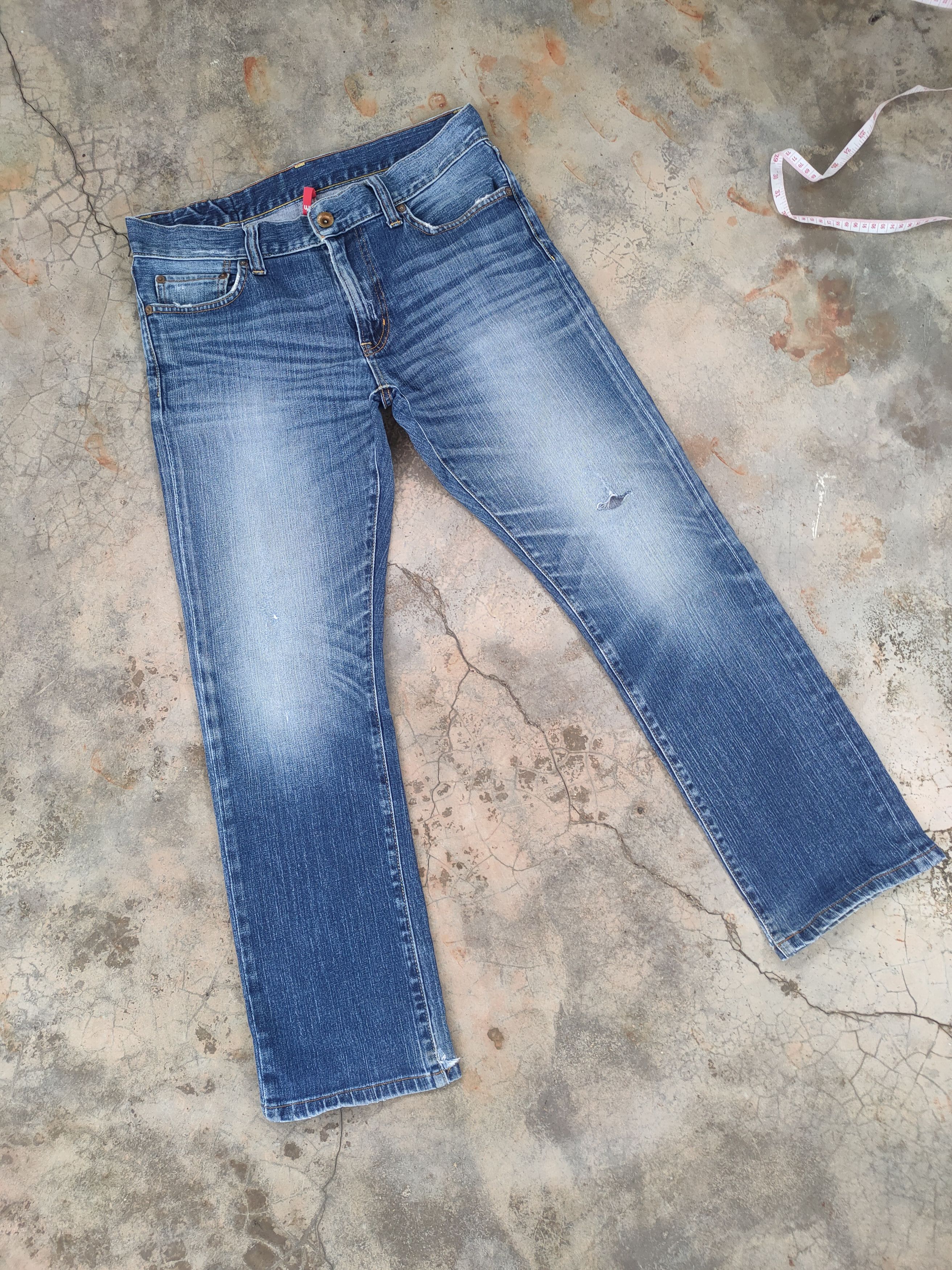 Japanese Brand × Jean × Vintage VINTAGE JAPANESE FADED DISTRESSED JEANS PANTS Size US 34 / EU 50 - 2 Thumbnail