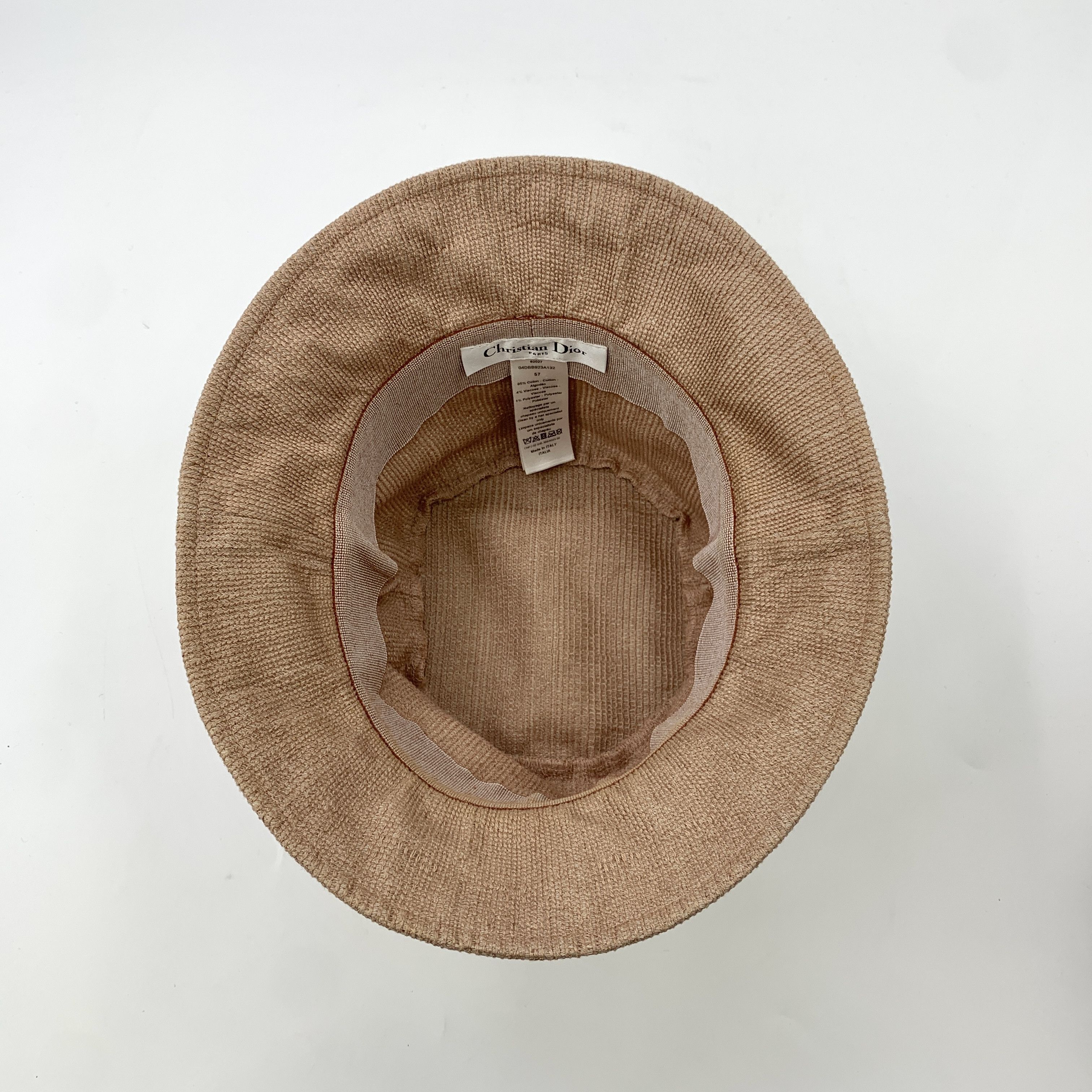 Dior Christian Dior Hat – Brown Logo Bucket Hat (Size 61cm) Size ONE SIZE - 4 Thumbnail