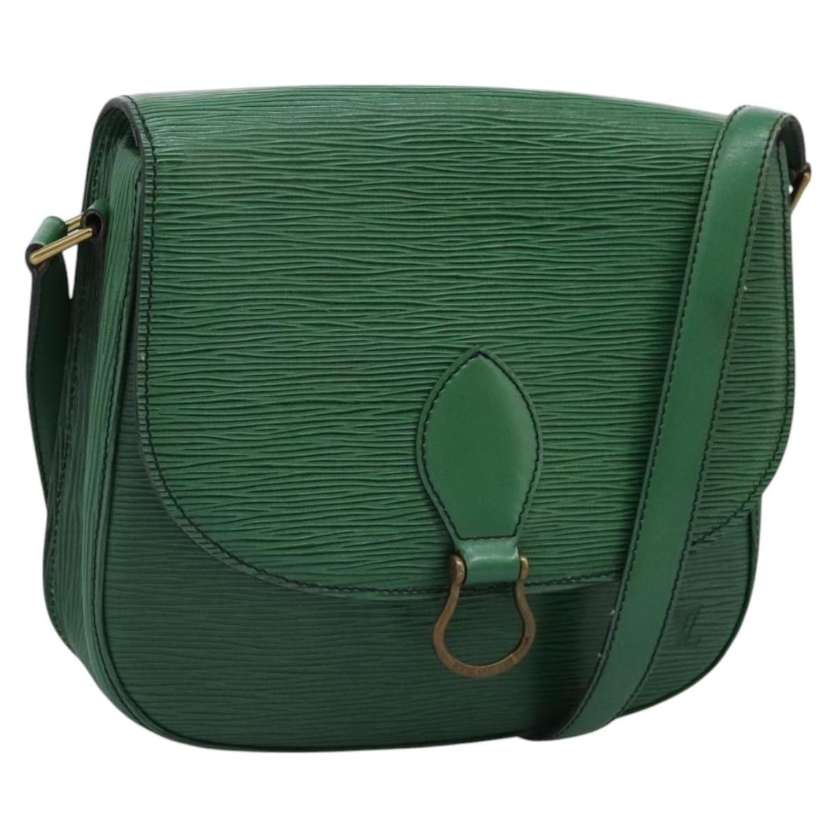 Louis Vuitton Epi Saint Cloud Gm Shoulder Bag Green M52194 Lv Auth 119118, Women's