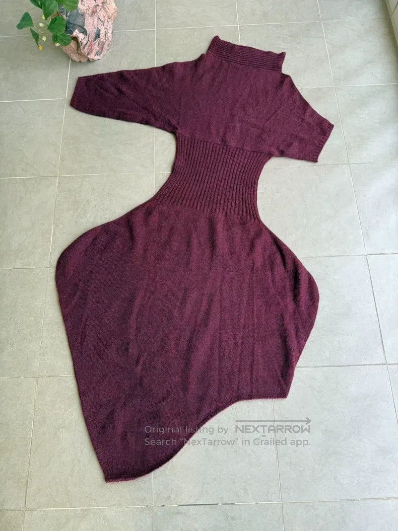 Issey Miyake Issey Miyake Blended Wool Deformable Dress Size M / US 6-8 / IT 42-44 - 5 Thumbnail