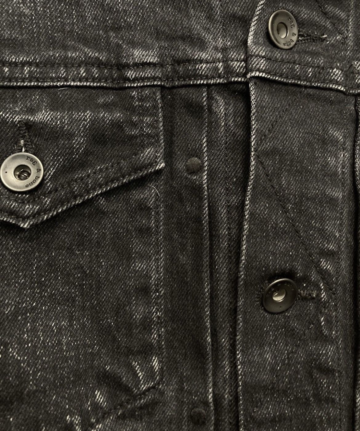 Rag & Bone Rag & Bone DEFINITIVE JEAN JACKET Size US XXL / EU 58 / 5 - 5 Thumbnail