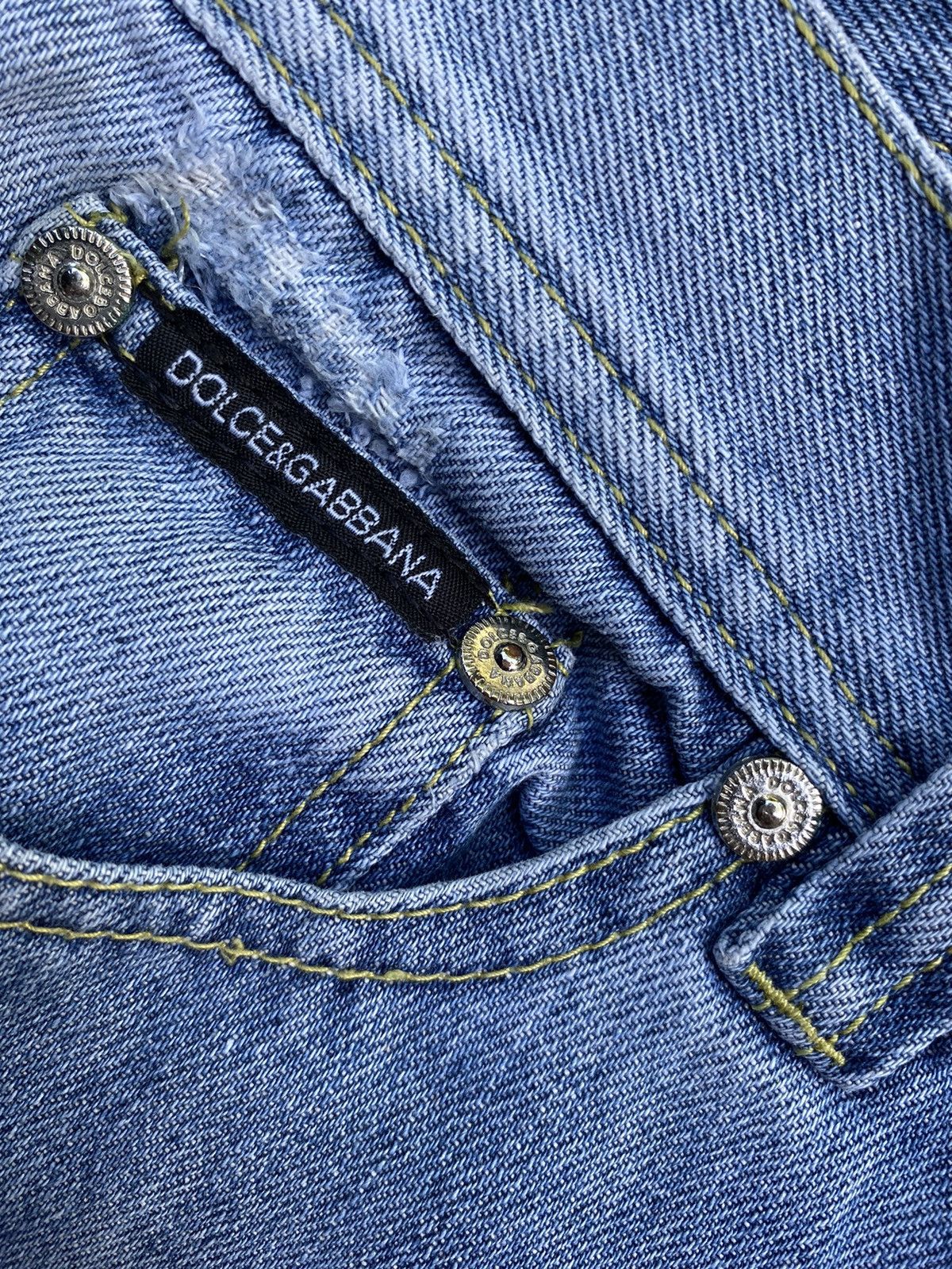 Dolce & Gabbana Dolce & Gabbana Y2K embroidery denim jeans Size 29" - 12 Thumbnail