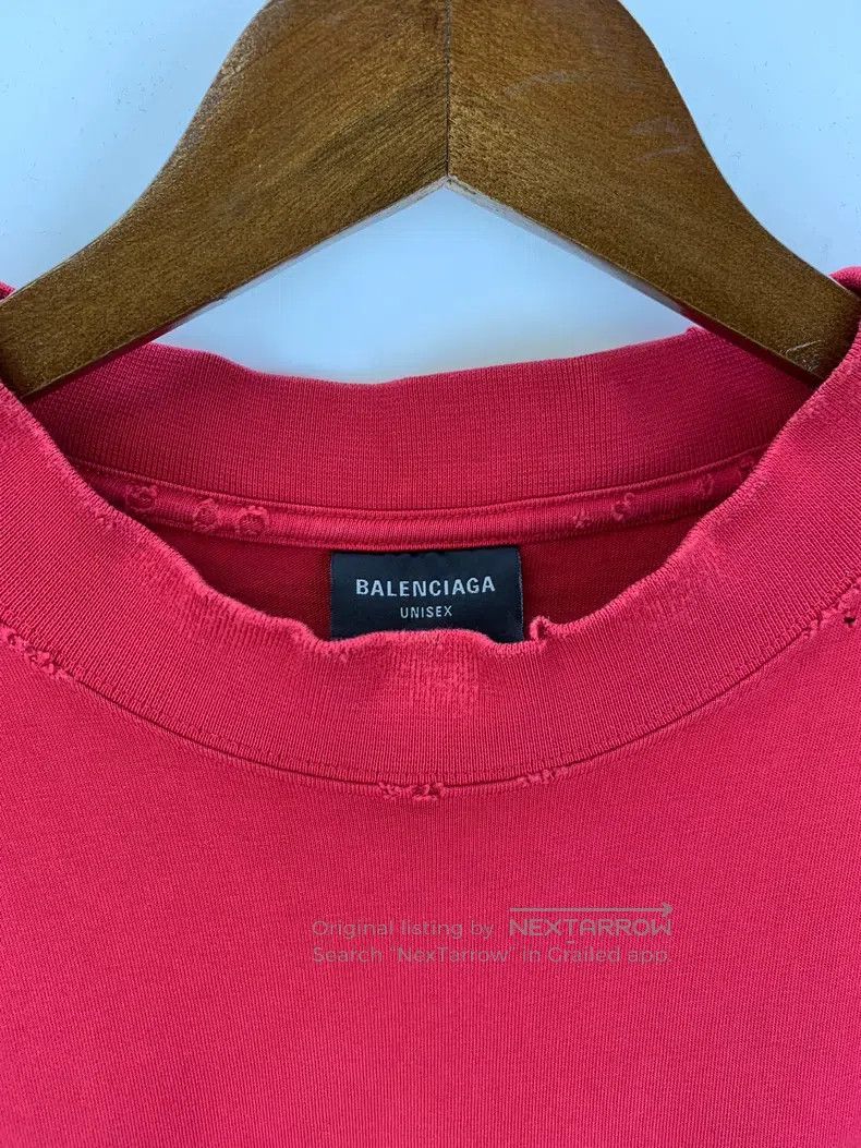 Balenciaga Balenciaga Letter Light Disc Printed Crew Neck Short Sleev Size US L / EU 52-54 / 3 - 3 Thumbnail