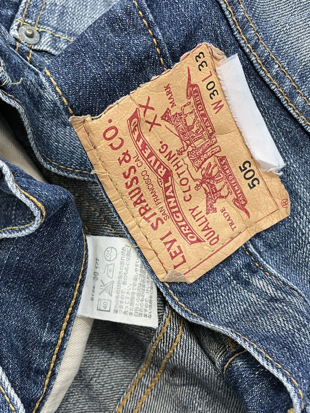 Levi's Vintage Clothing Vintage Og 1990s Original Designer Levis 505 Clean Denim Size US 30 / EU 46 - 16 Thumbnail