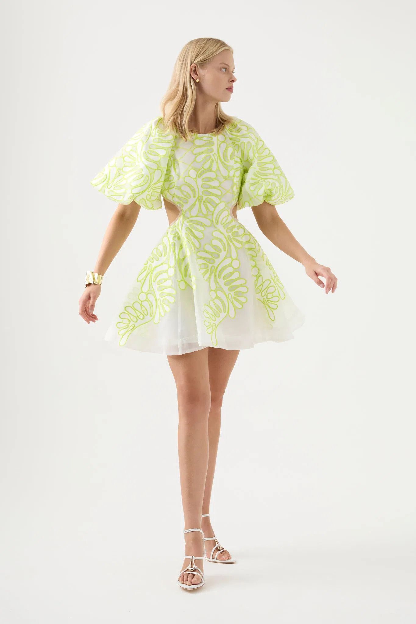 Aje Botanical Applique Mini Dress Size S / US 4 / IT 40 - 1 Thumbnail