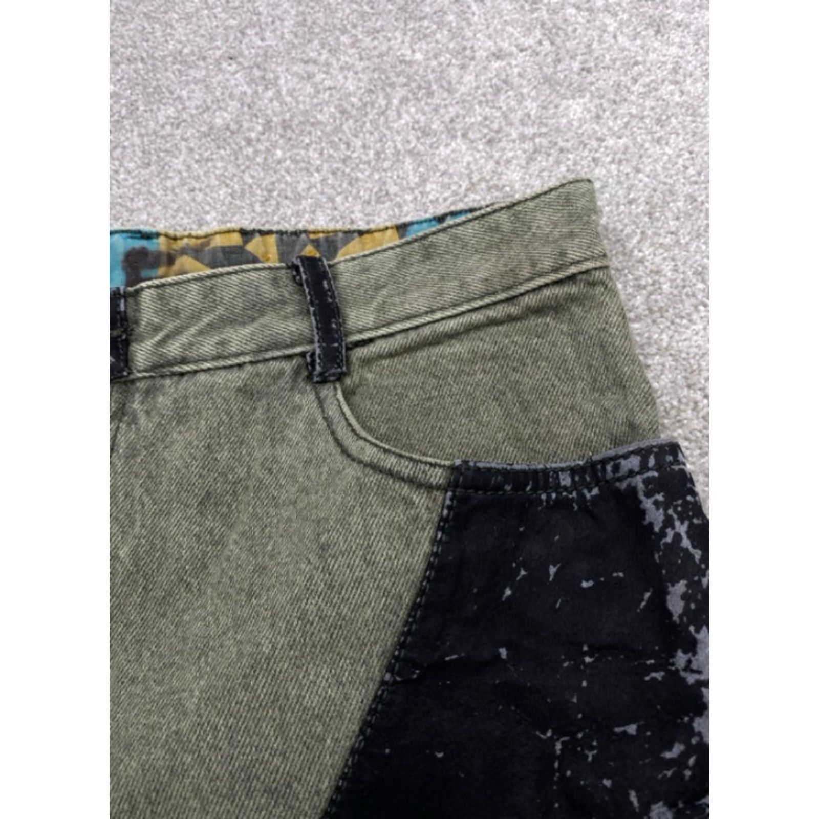 Denime VINTAGE Fresh Threadz Jeans Men 32x34 Black Denim Straight Leg 5-Pocket Design Slim Jeans Mens Black 90s Style Size US 32 / EU 48 - 7 Thumbnail