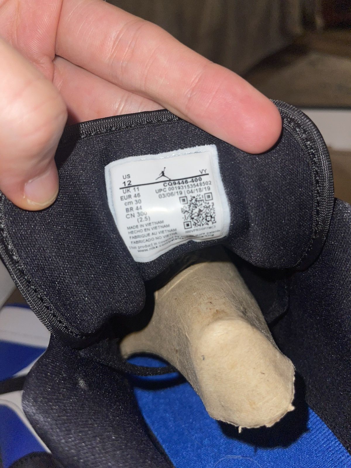 Jordan Brand × Nike Jordan 1 Low - Royal Toe Size US 12 / EU 45 - 6 Thumbnail