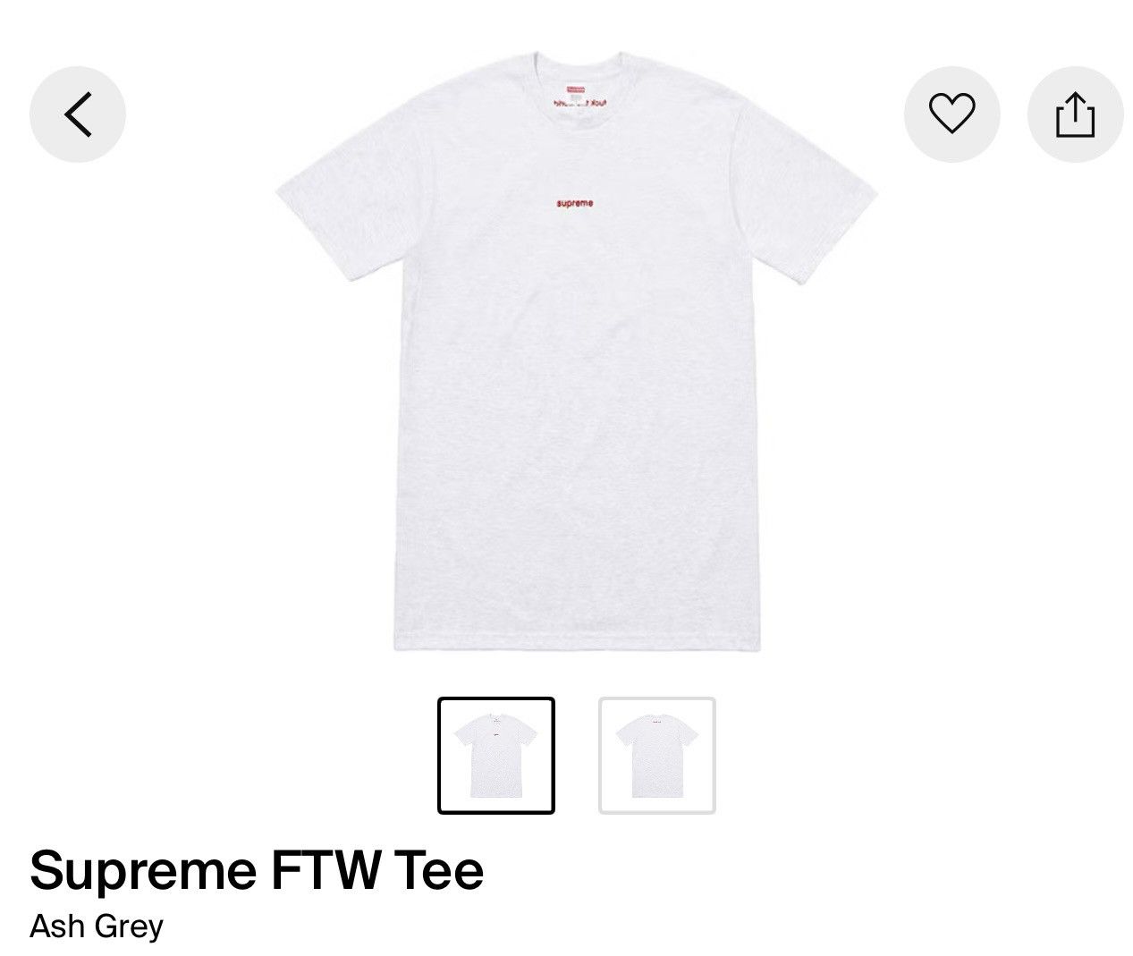 Supreme Supreme ss18 ftw tee fuck the world T-shirt new Size US XL / EU 56 / 4 - 1 Thumbnail
