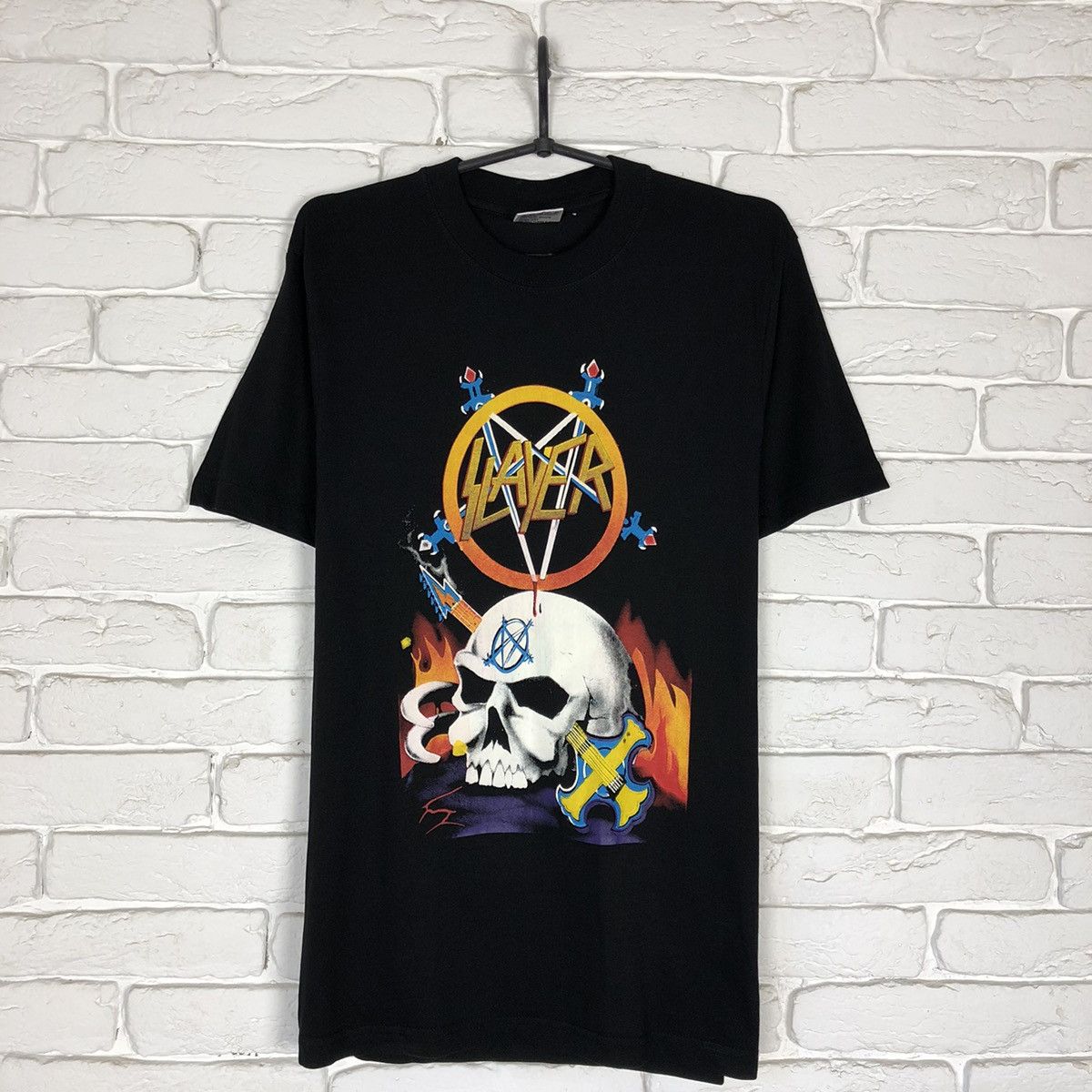 Band Tees Slayer 90’s vintage tee t shirt Size US S / EU 44-46 / 1 - 1 Thumbnail