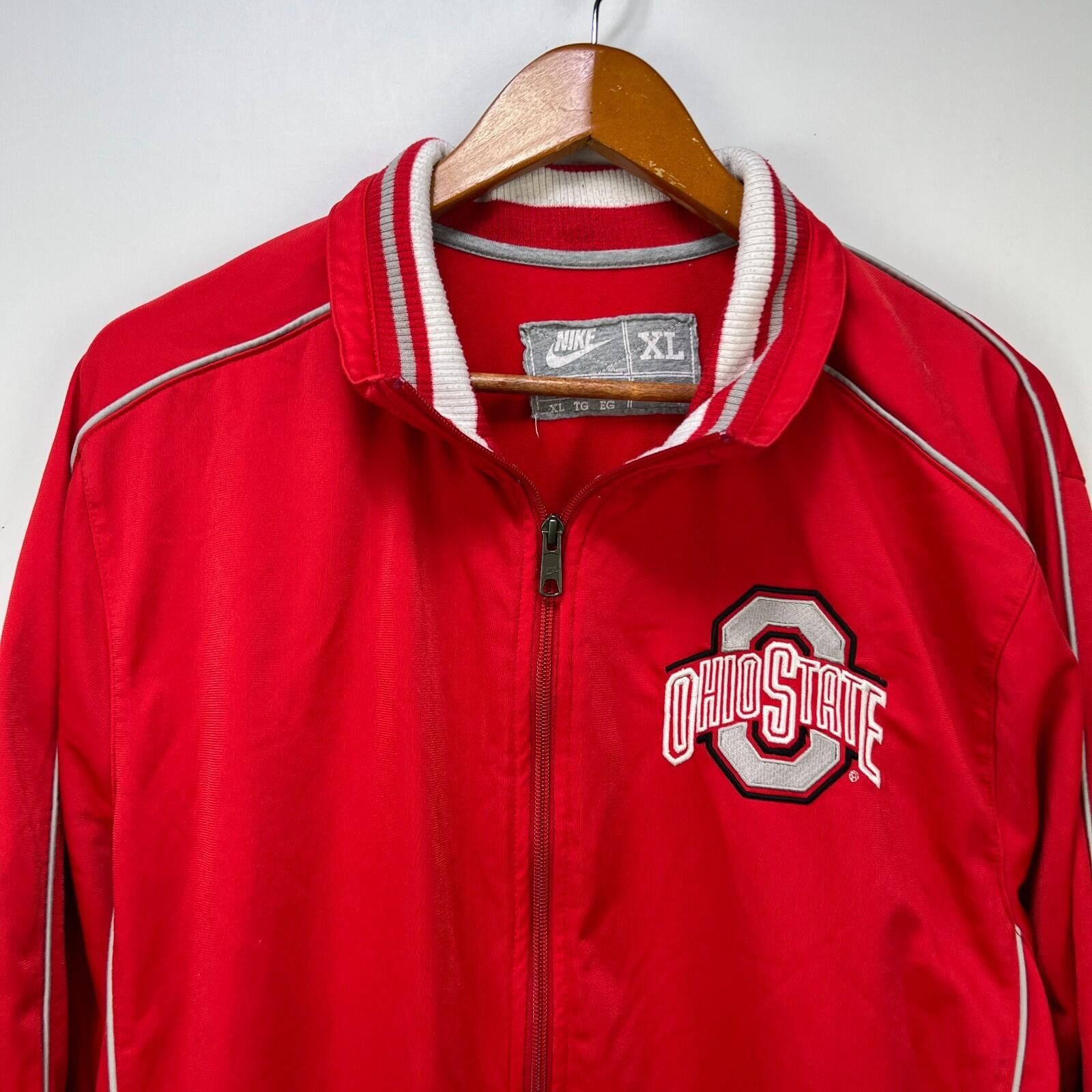 Other Vintage Nike Ohio State Buckeyes Track Jacket XL Size ONE SIZE - 2 Thumbnail