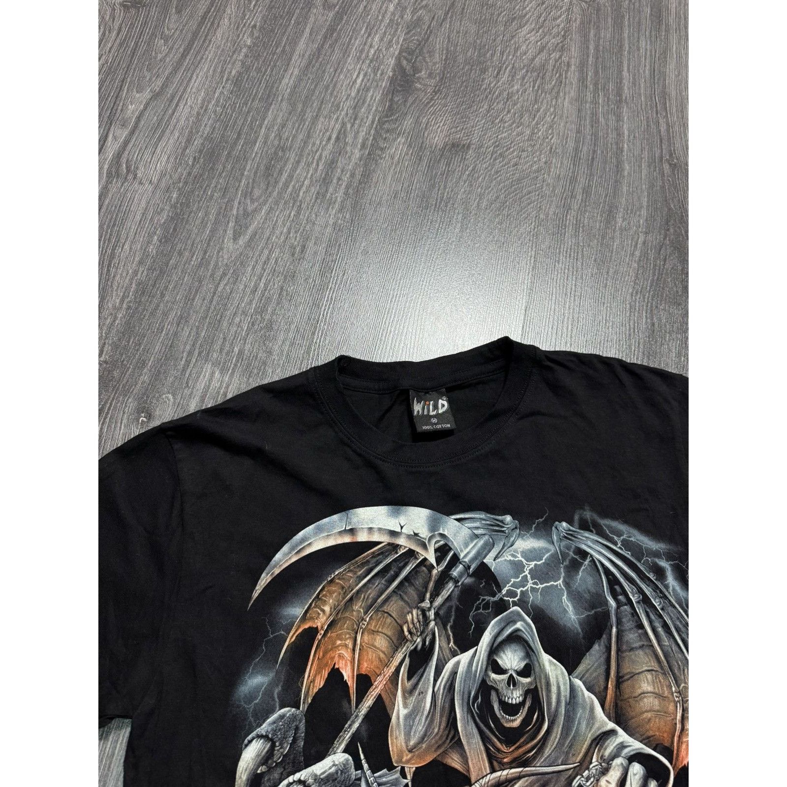 Japanese Brand × Vintage Y2K Vintage Wild Skull and Dragon Biker T-shirt Size US M / EU 48-50 / 2 - 3 Thumbnail