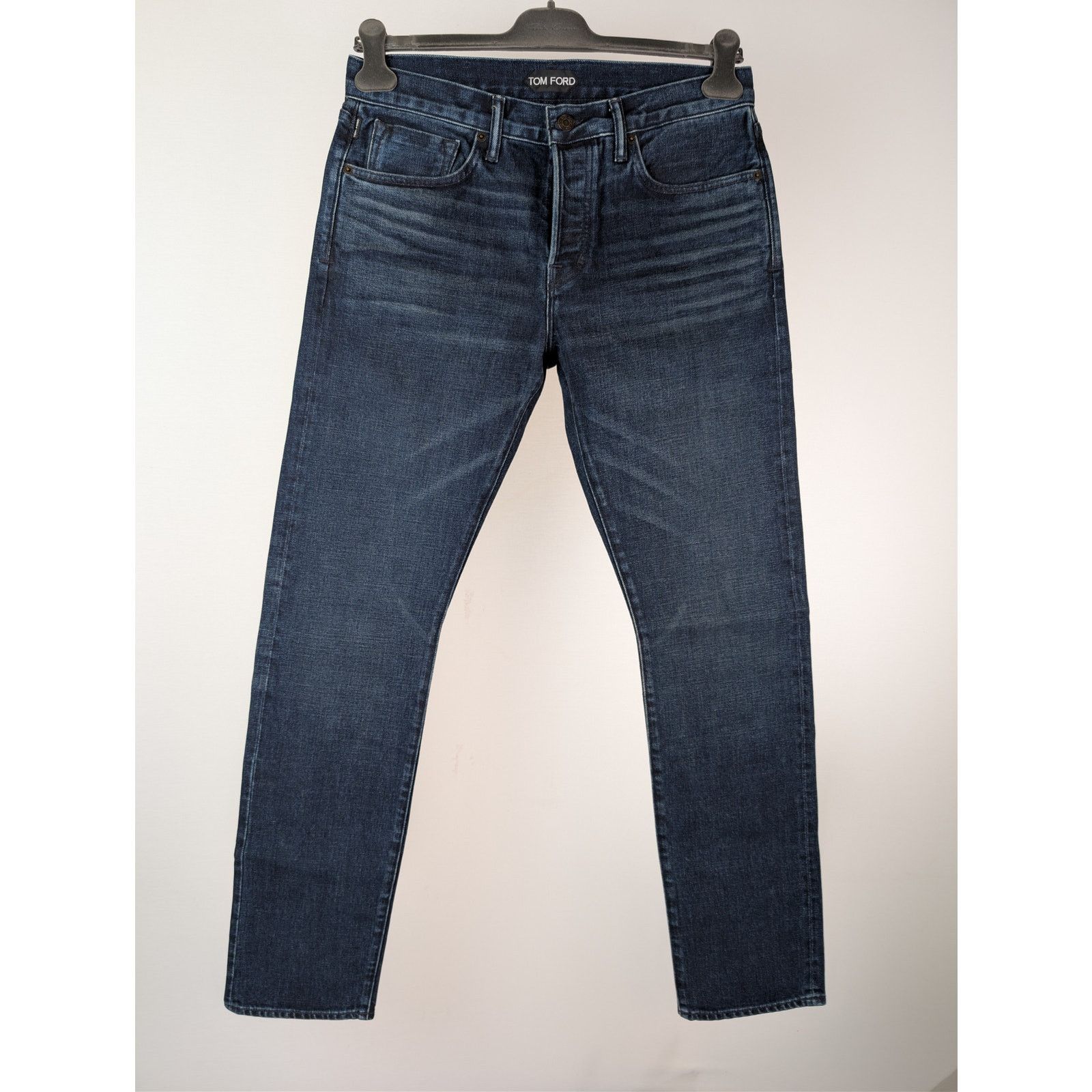 Tom Ford o1rshd1 Slim Fit Denim Jeans in Navy Blue Size US 32 / EU 48 - 10 Thumbnail