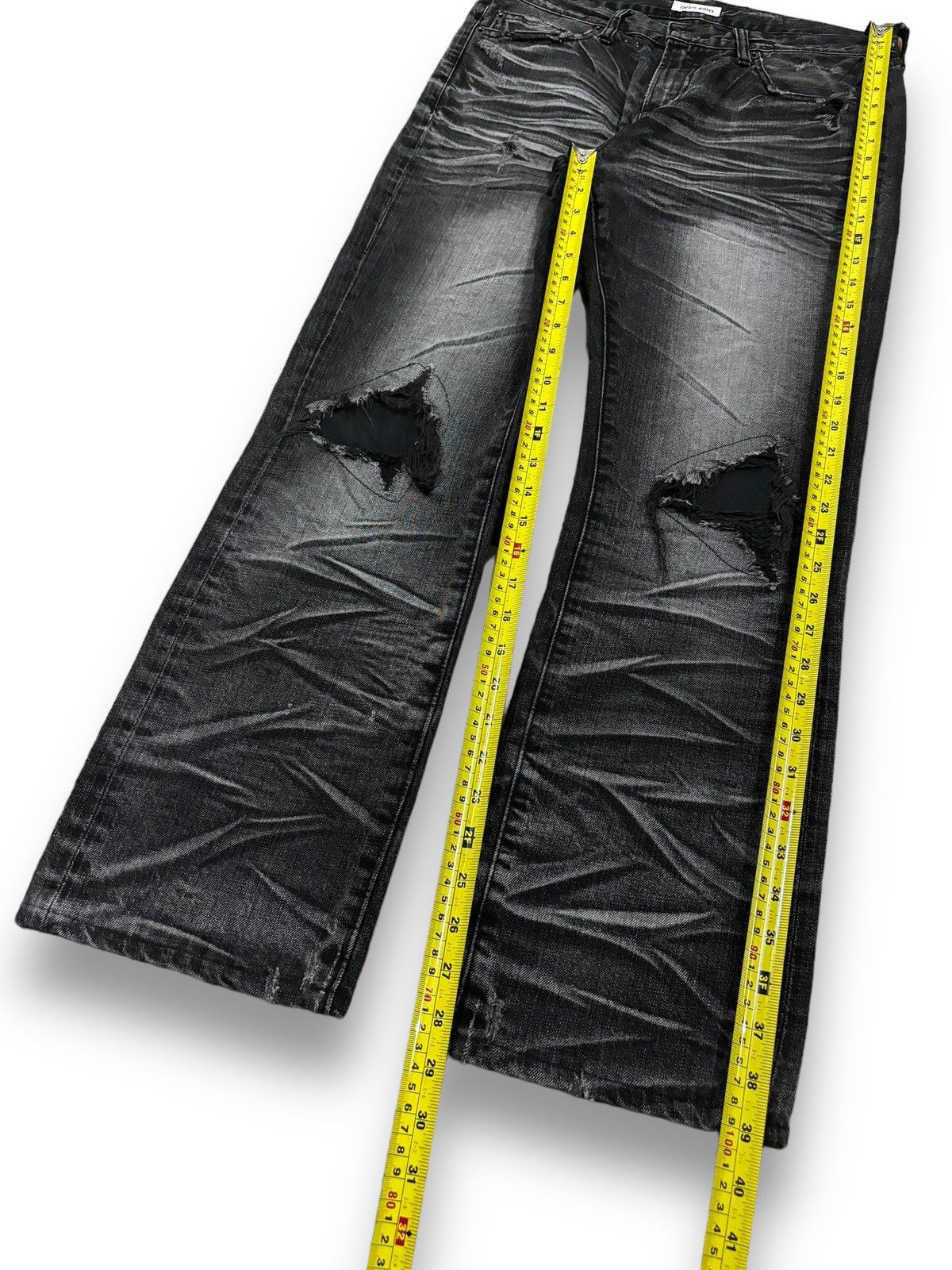 If Six Was Nine Vintage Japanese Brand Whiskers Faded Loose Distressed Jeans Size US 32 / EU 48 - 16 Thumbnail