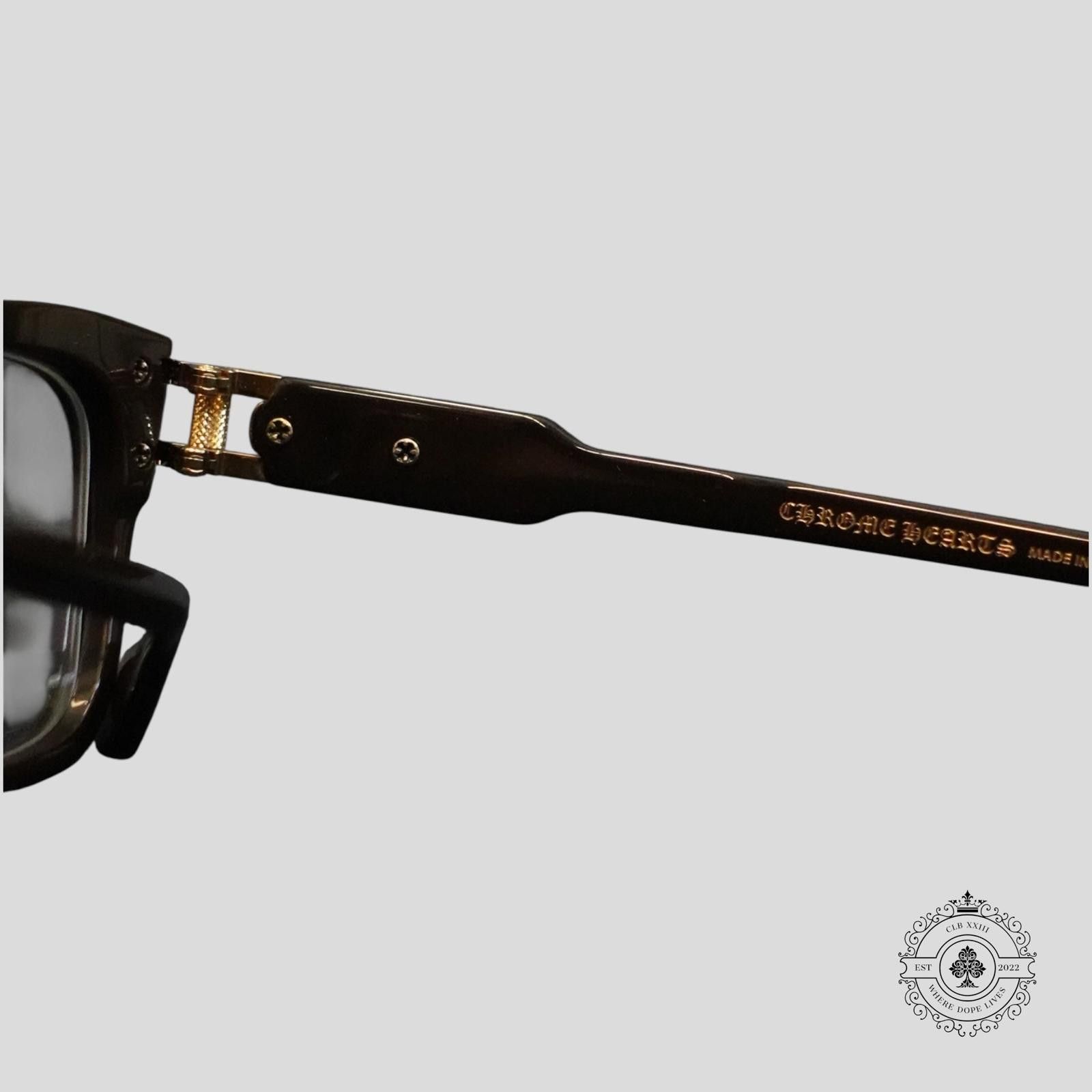 Chrome Hearts Chrome Hearts Bulge Glasses in Brown/Gold Size ONE SIZE - 6 Thumbnail