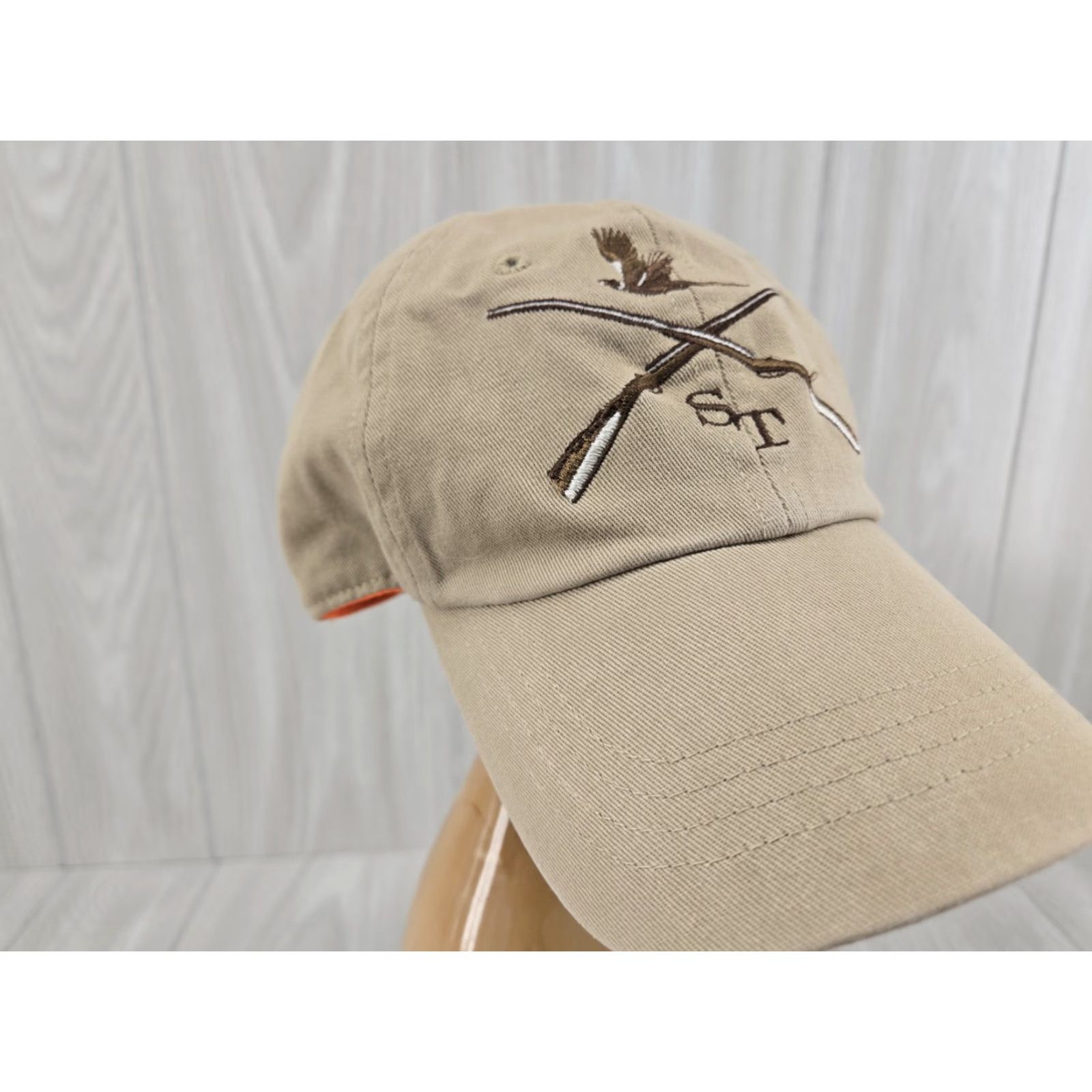 Southern Tide Southern Tide Cap Hunter Embroidered Cotton Adjustable Tan Baseball Cap Mens L Tan Embroidered Hunting Cap Size ONE SIZE - 5 Thumbnail