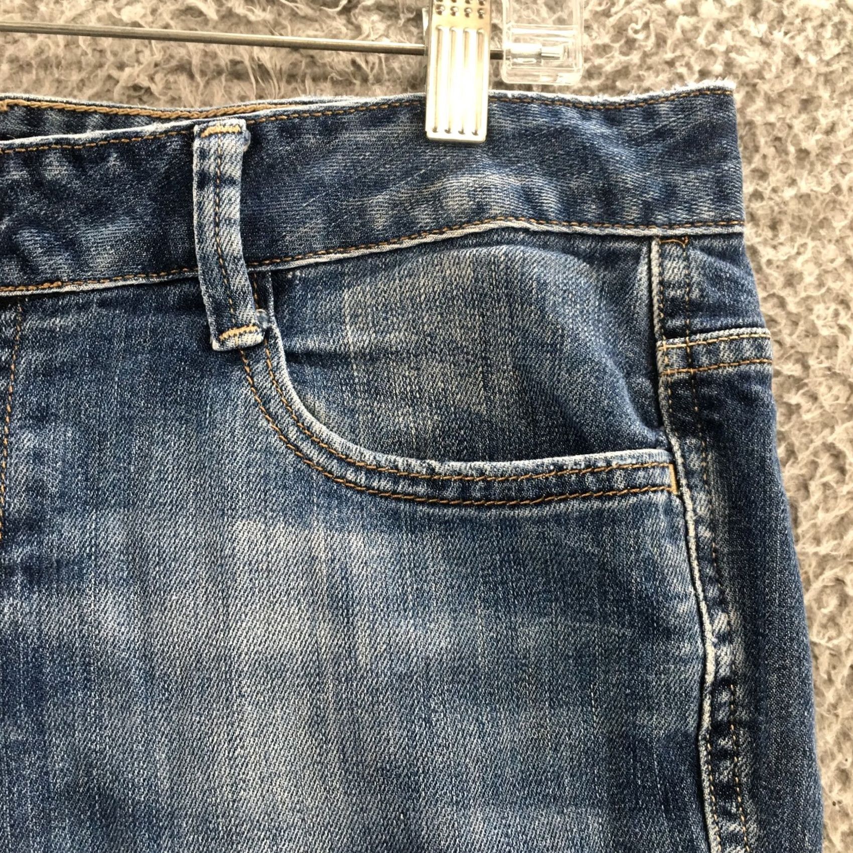 Calvin Klein Calvin Klein Jeans Boots Bootcut Womens Blue Denim Mid Rise Regular 34x25 5-Pocket Classic Denim Cotton Blend Vintage No Size 24" / US 00 / IT 34 - 5 Thumbnail