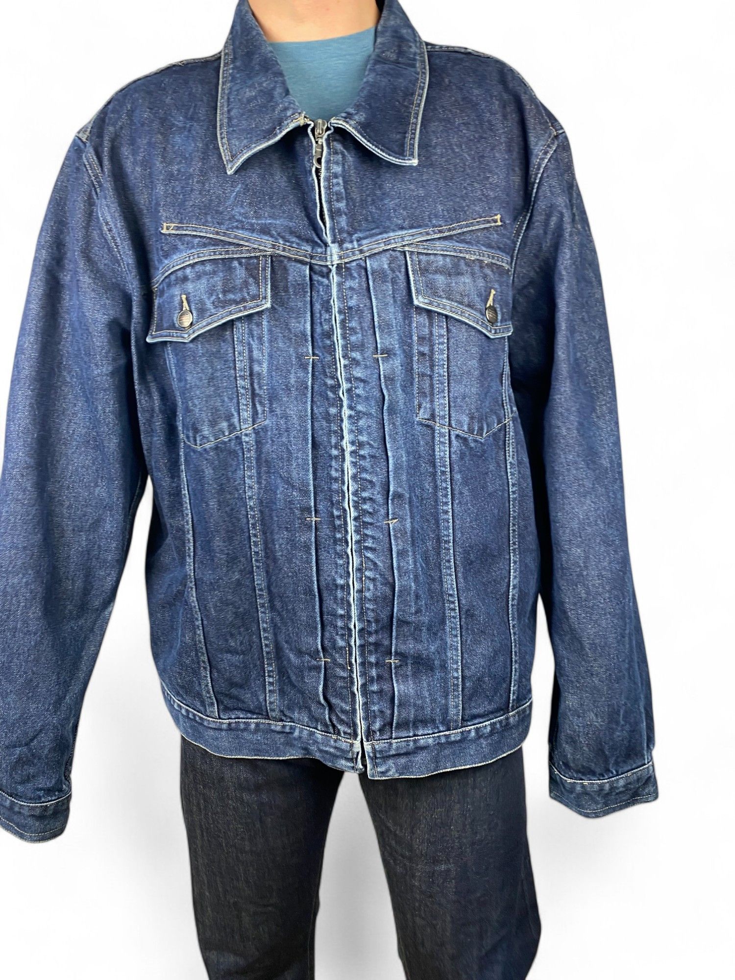 Japanese Brand × Marithe + Francois Girbaud marithe francois girbaud denim jeans jacket oversize vintage Size US XXL / EU 58 / 5 - 2 Thumbnail