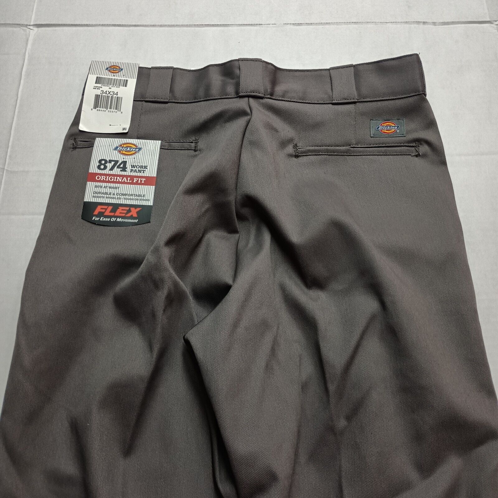Dickies Dickies Work Pants Men's 34x34 Gray 874 Flex Original Fit Size US 34 / EU 50 - 7 Thumbnail