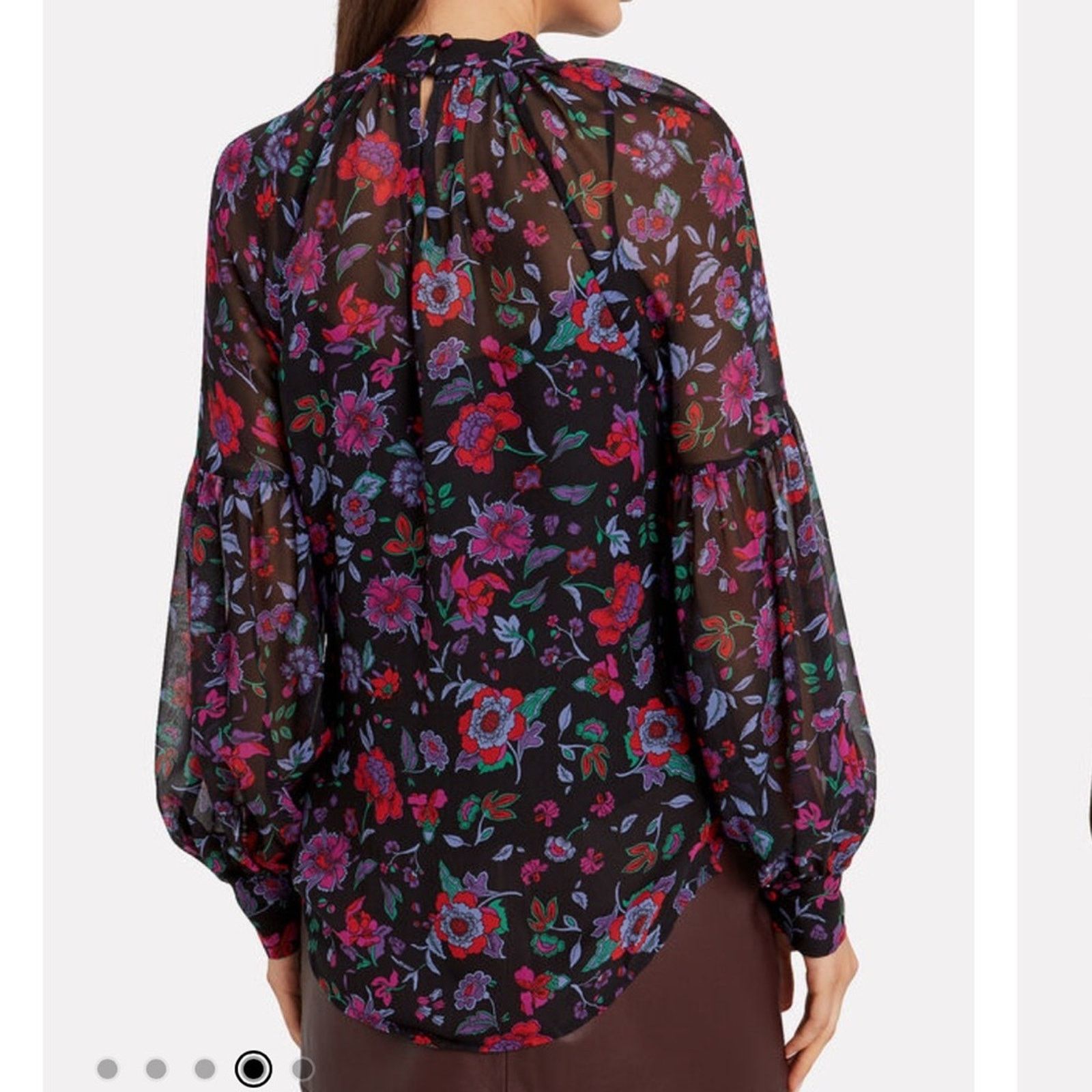 Veronica Beard Veronica Beard Cicely Silk Floral Long Sleeve Blouse Sz 8 Size M / US 6-8 / IT 42-44 - 2 Thumbnail