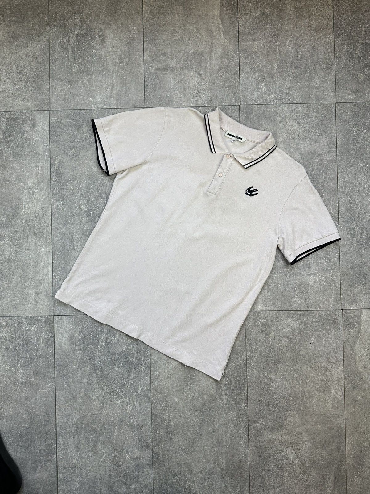 Alexander McQueen Alexander McQueen Polo Small Logo Distressed Size US XL / EU 56 / 4 - 2 Thumbnail