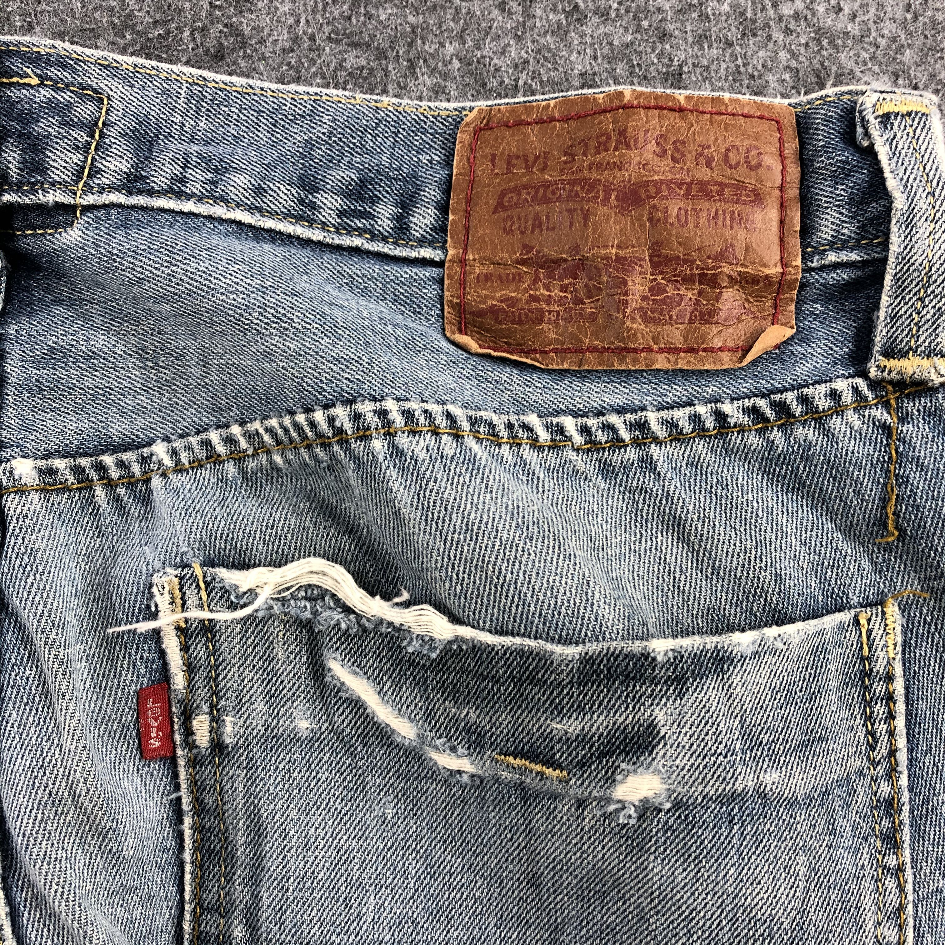 Levi's × Vintage Vintage Distress Levis Jeans Lot 514-JM788 Size US 36 / EU 52 - 7 Thumbnail