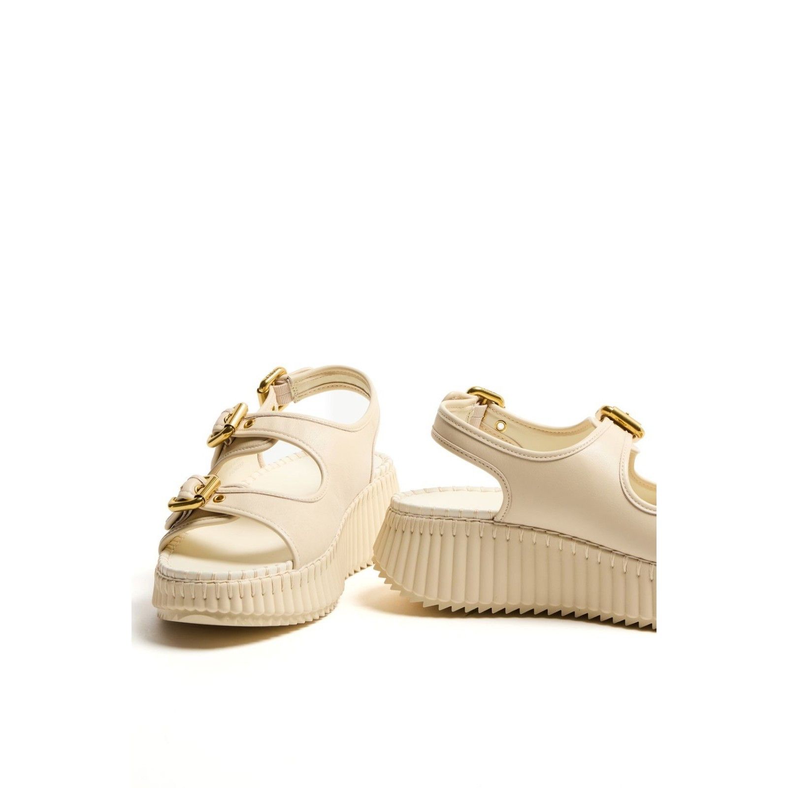 Chloe Chloe Nama Eggshell Sandals New & Authentic (Women's size:9; Size US 9 / IT 39 - 5 Thumbnail