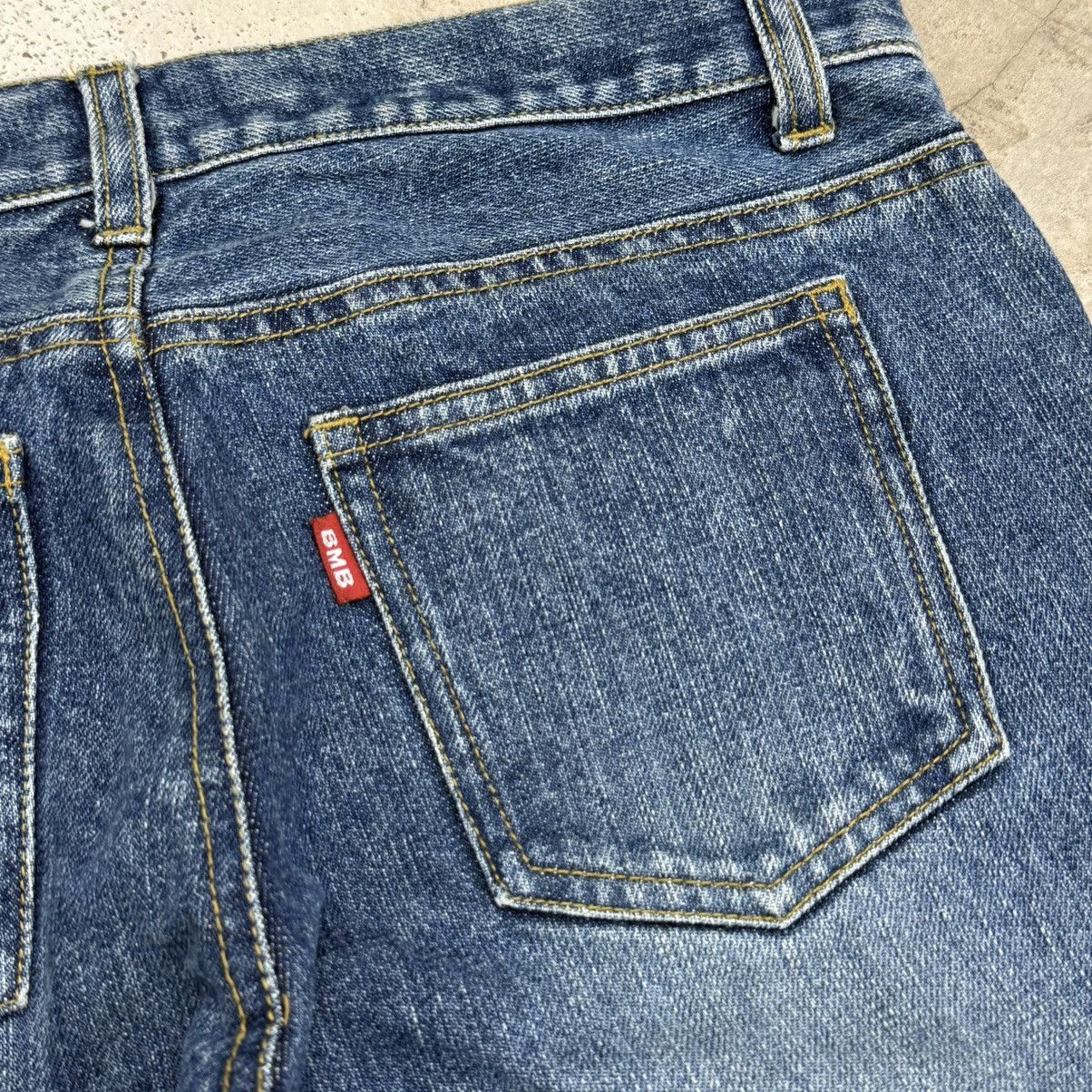 Japanese Brand Flare Vintage Blue Moon Blue Unisex Denim Pants Size US 27 - 18 Thumbnail