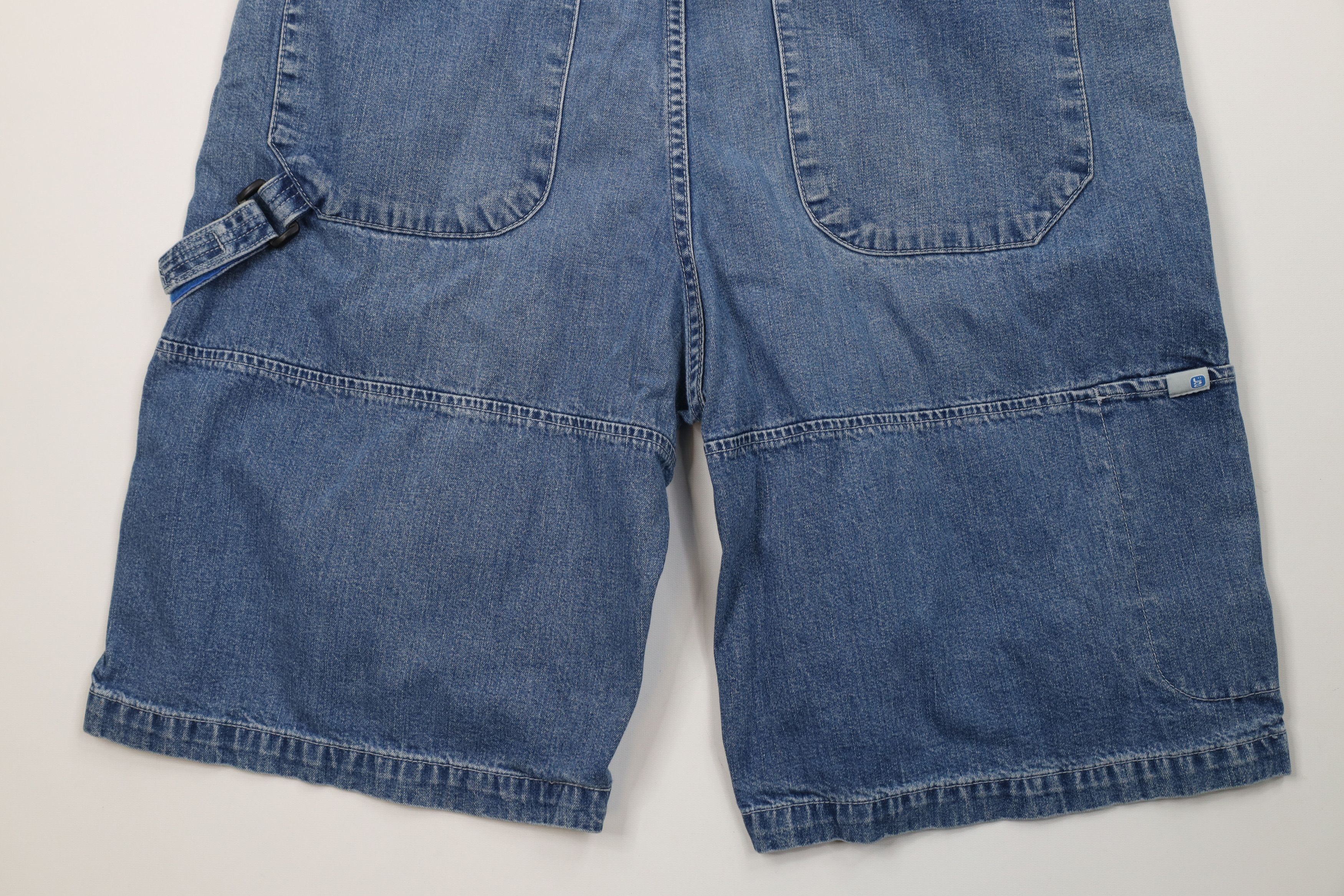 Levi's Vintage Y2K 2000 Levis Baggy Loose Fit Denim Shorts Blue Size US 38 / EU 54 - 12 Thumbnail