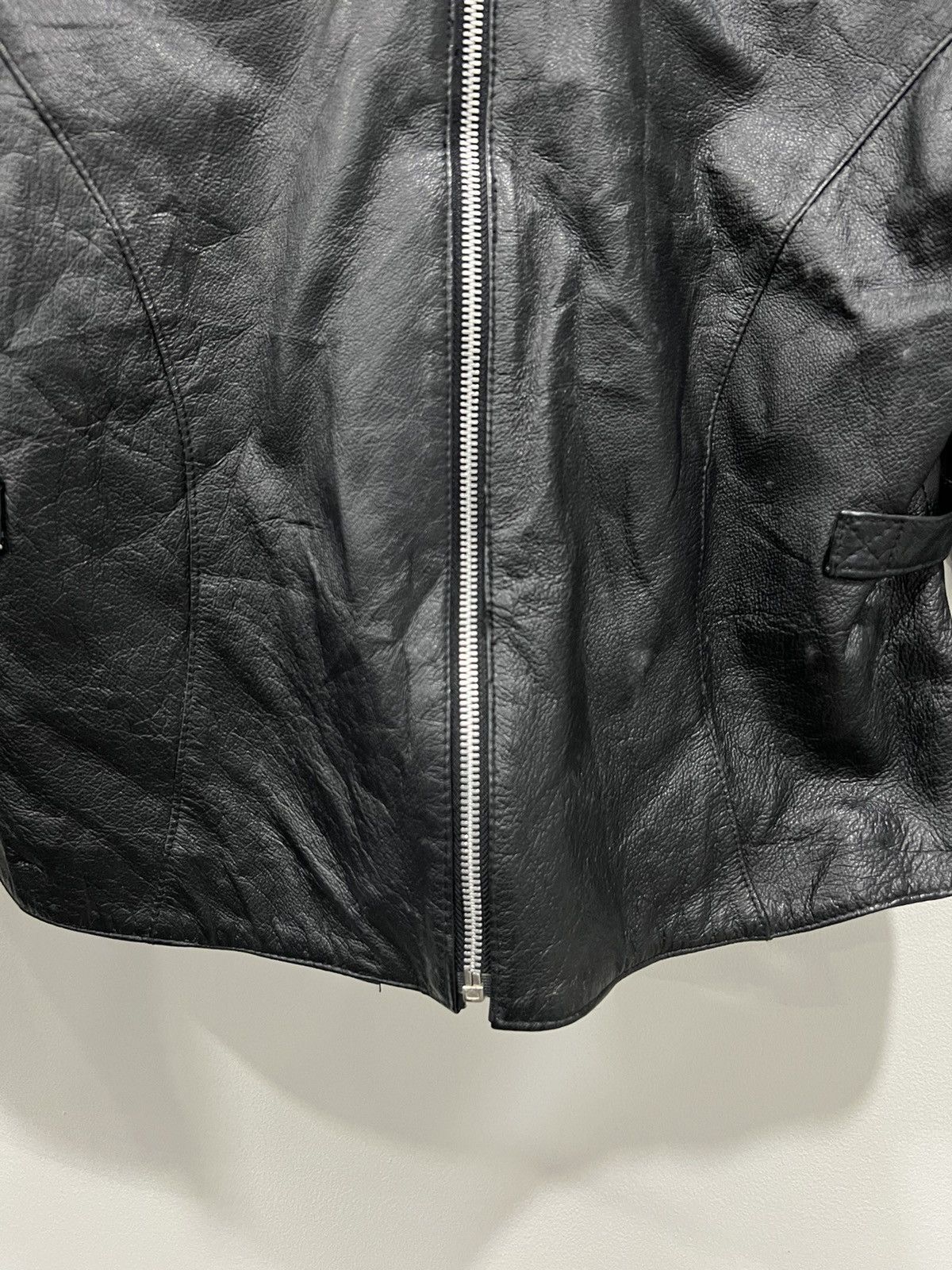 Vintage Vintage Womens Leather Jacket Coat Size M / US 6-8 / IT 42-44 - 3 Thumbnail