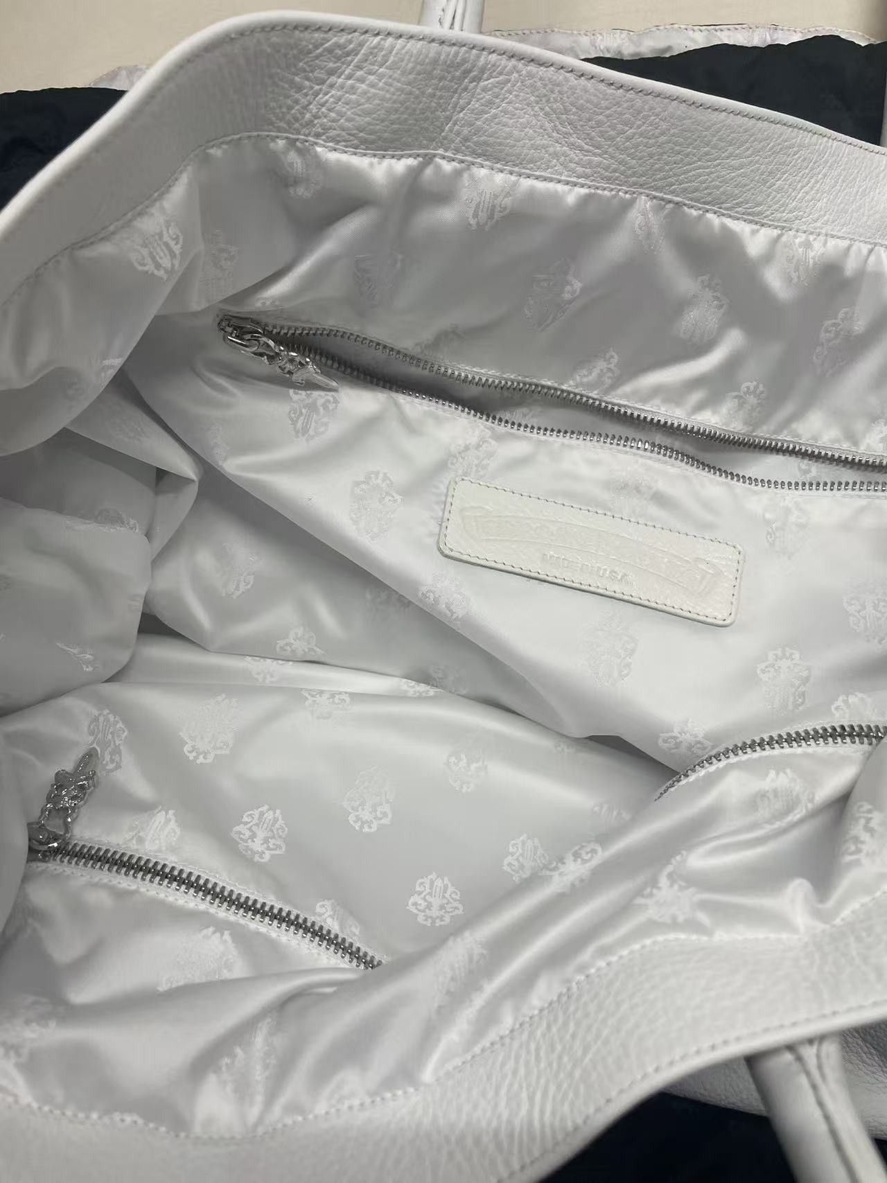 Chrome Hearts Chrome Hearts Silver Star Patch White Tote Bag Size ONE SIZE - 9 Thumbnail